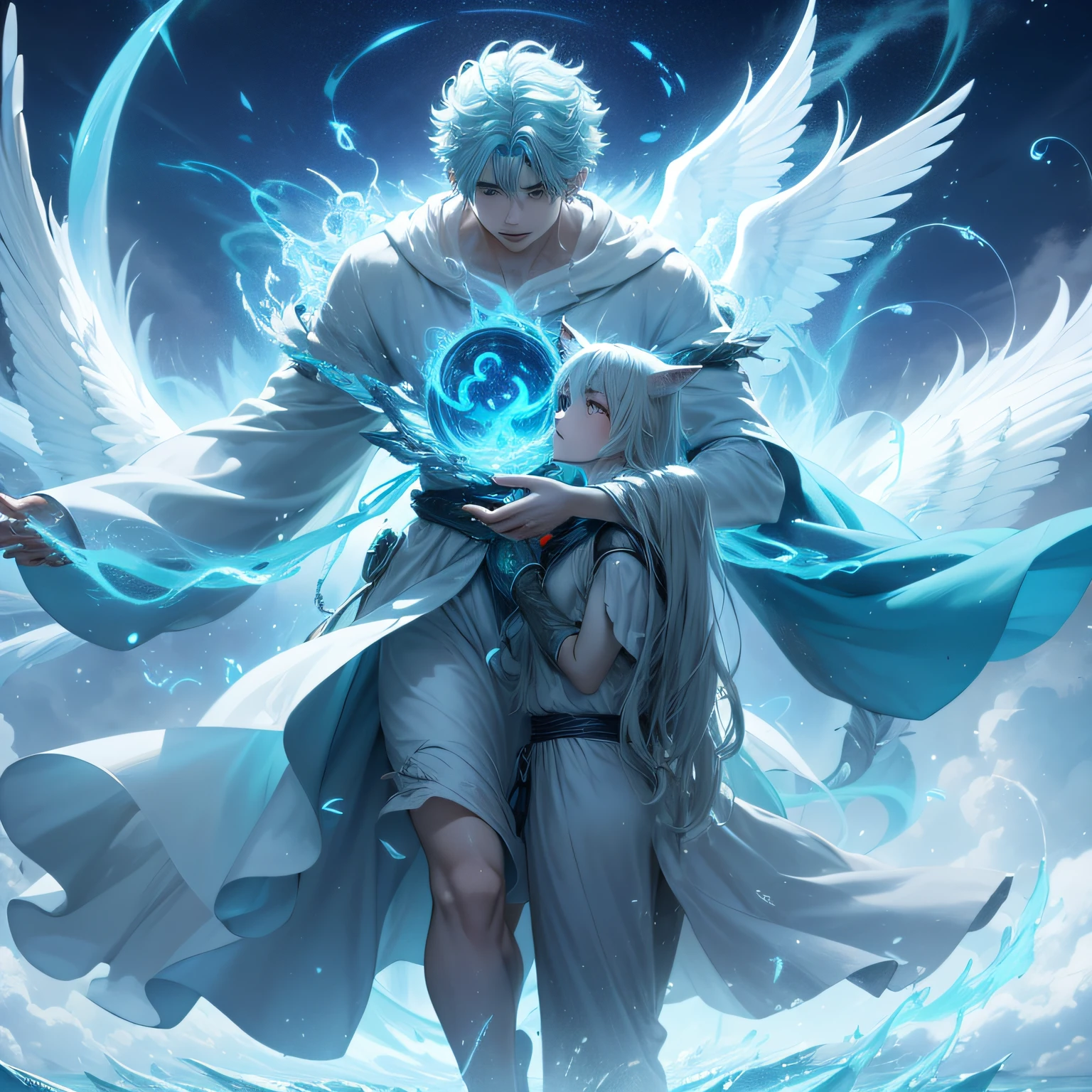 Air Elemental Keywords： Air Spirit Controlling wind and storms Intangible beings Free spirit Connection with nature Vitality and intelligence One of the Four Elements Mystical Beings Fantastic creatures Embodying the power of nature　personification　male people　Beautiful Boys　Mystical　Fictional creatures　chimera