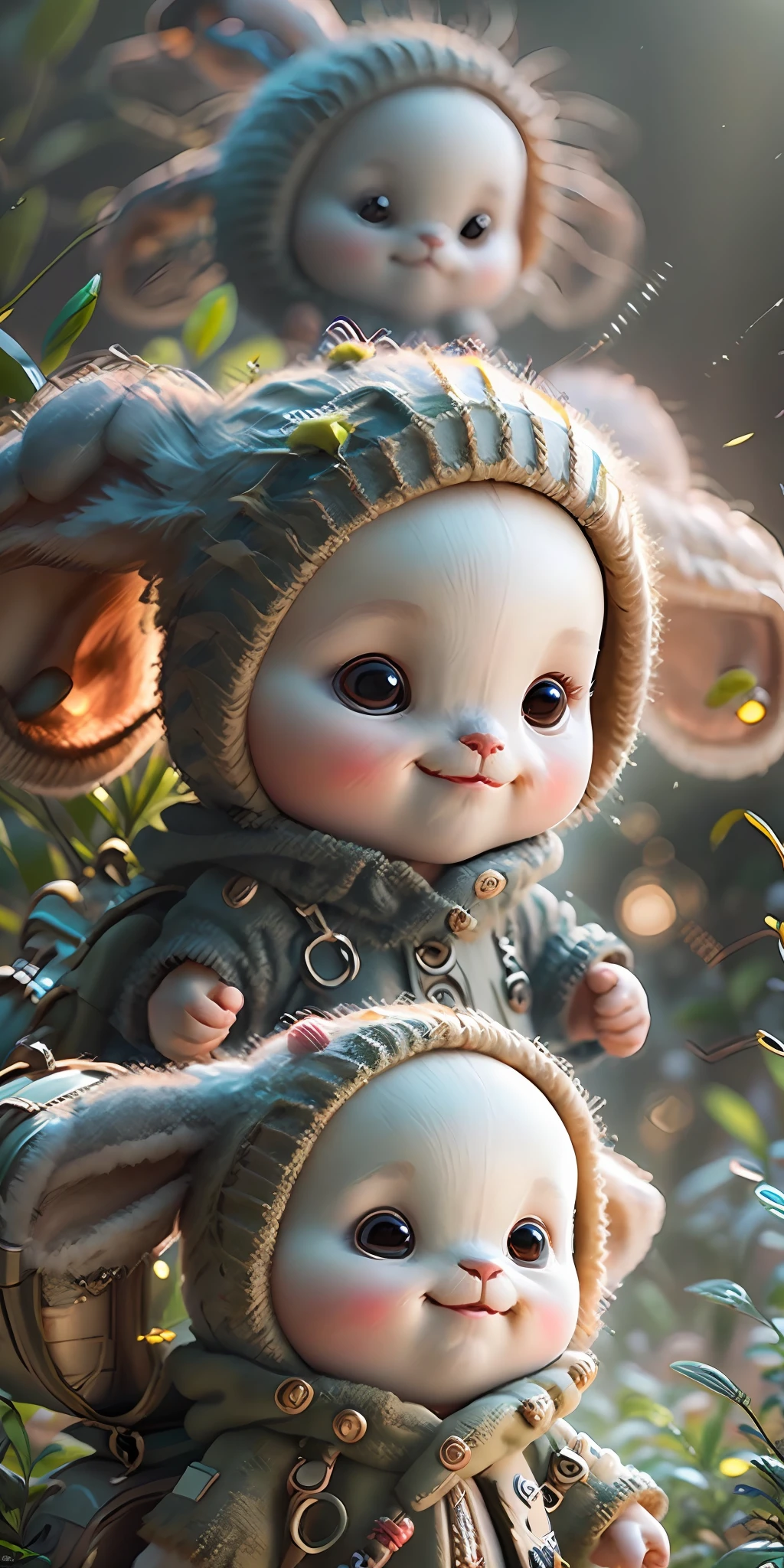 Brad Johnson ,charachter,cute, little, beautiful, Devian Art, Trending Artstation, Digital Art, Detailed, Cute, Realistic, Humanoid, Character, Tiny,Cinematic Sho,Cinematic Lights,Looks happy