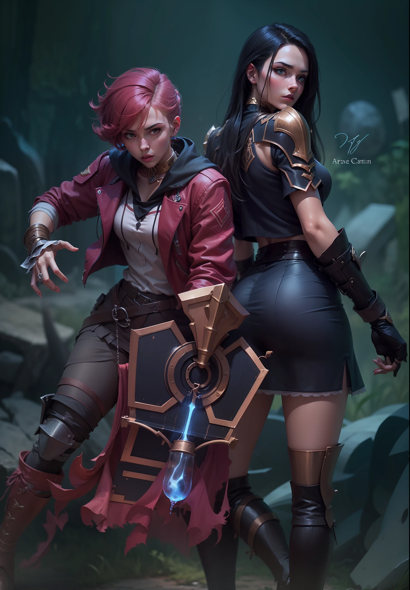 Vi e Caityn, Arcane