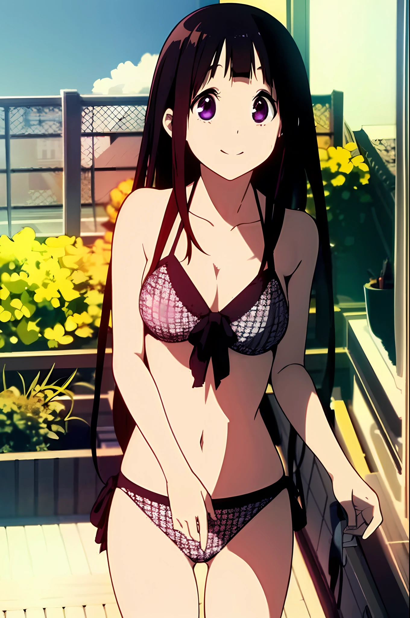 Obra maestra, La mejor calidad, Chitanda_Hay, sonrisa, bikini, Mirando al espectador