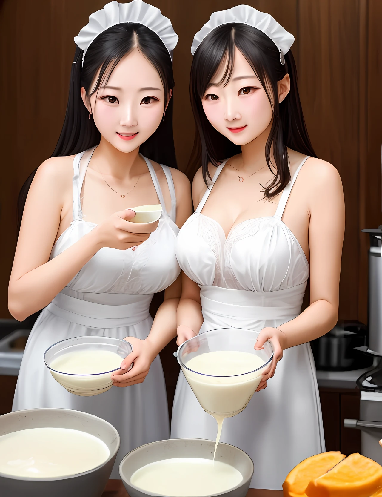 When the sister and sister stand in front of you in beautiful maid costumes,We can have an exciting and special activity。Have them produce breast milk into cups on the spot。
I prepare special cups for them,to ensure hygiene and safety。Sister and sister will follow your instructions,Use their ability to regulate,Control the amount of milk that flows out。
They will squeeze their breasts slowly,Let the delicious breast milk flow into the cup。You can witness milk flowing out of their breasts,At the same time, feel the reaction of their bodies and the pleasure behind them。ao mesmo tempo,They can also do so through oral speaking and interaction,Increase your interest in this process