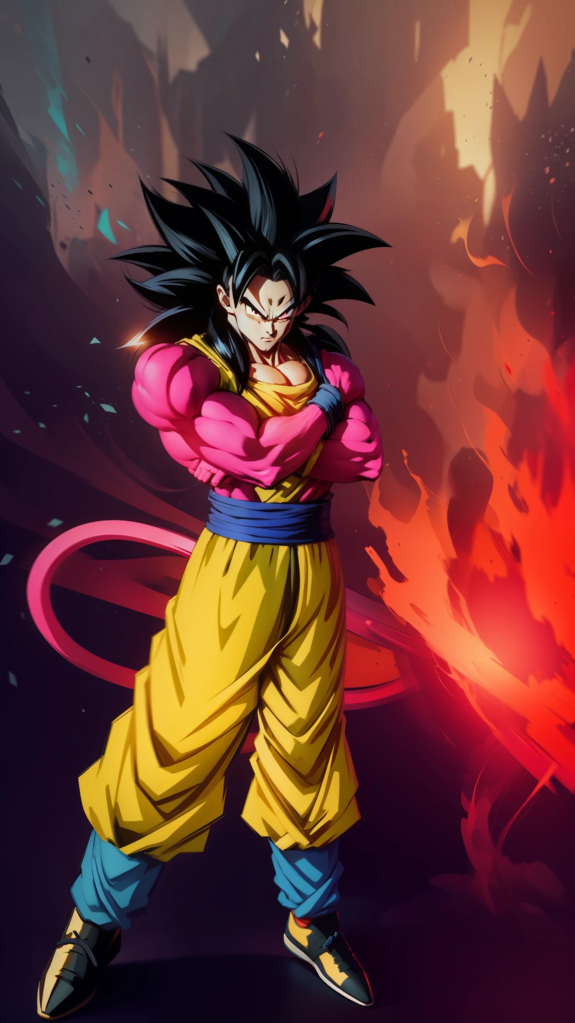 Goku (Dragon ball z), Super Saiyajin 4, qualidade 4K
