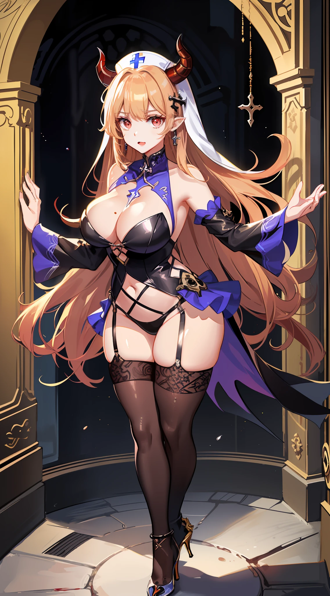 1girll,blond hairbl,a skirt,Beautifully dressed,Raised sexy,stocklings,Venom clothes,drools,Be red in the face,possess,Gorgeous high heels,standing on your feet,devils,Out-of-body experiences,Evil Wand, ellegance, curvy build, middlebreast, Medium-long messy hair, (long whitr hair), Bangs trimmed, Rich expressions, Translucent skirt,standing on your feet,luxury clothes,Stereo light,teardrop,high-heels,standing on your feet,(Mastpeake suffered,venomize,Demon control,mental control,The demon controls the nun,Girls help,SOS,Demon brains,Evil spirits possessed,Evil wand to yourself,laughingly,Devil's Eye,cartoon character, a mature female, , ellegance, curvy build, middlebreast, Medium-long messy hair, (long whitr hair), Bangs trimmed, Rich expressions, Translucent skirt, applique, ,high detail illustration,line-art,Space art,frilld, 电影灯光:1.1, Set, , high heels boots, Lace trim, to contrast, extremely higly detailed, iintricate, (the detail:1.2), Clothing style, Clothing prints, (Spare clothing:1.1), full bodyesbian, (Transparent background:1.2), Floating particles, pop-art, art-deco,Regal,nurses,luxury clothes,blond hairbl,Raised sexy,drools,Sable hair,breast rubbing,Venom skin,Blood,Uncomfortable,high-heels,White liquid,Out-of-body experiences,symbiote,Pretty beauty,long whitr hair,Chest against the wall,Exquisitely,crystal,Black heels,white clothes,Cross leg ring,The garments of the cross,Flowing white liquid,lewd nun,vests,obi strip,Collar,锁链,Demon tail,hair pin,liveroom,jewelry,cross earrings,Devil's anklet,Black gold,Ghost control,Raised sexy,cleanness,Simetall,drools,breast rubbing,blond hairbl,red - eyed,see-through gloves,Demon King,Uncomfortable,Be red in the face,teardrop,high-heels,White liquid,crosses,Pedras preciosas,Pattern,purpleish color,bunnygirl,Beautuful Women,Purple rabbit,liveroom,Pink high heels,Brown hair,black lence stockings,Venom skin socks,curlies,lipsticks,drools,The clothes ar,Ribbons,White liquid,teardrop