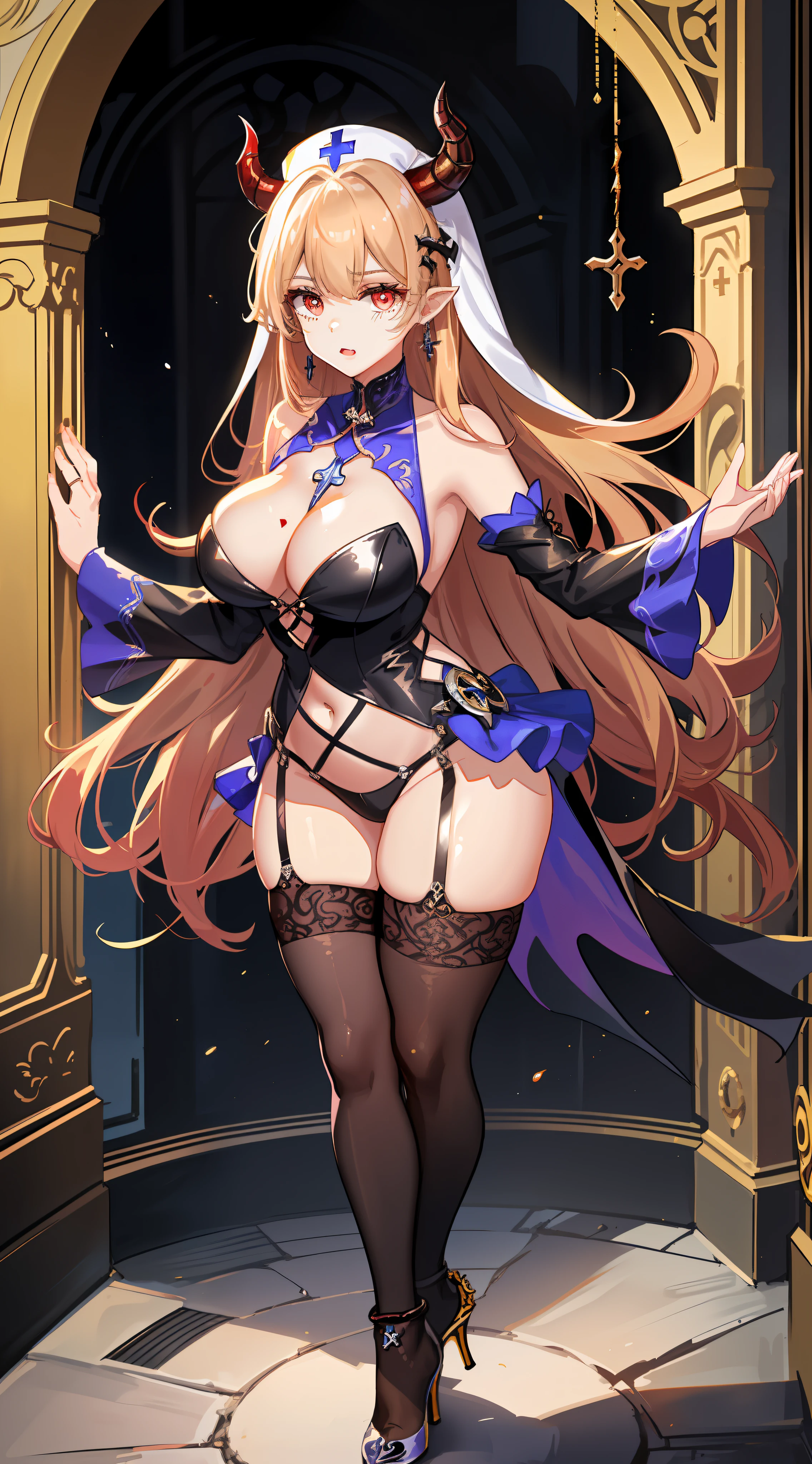 1girll,blond hairbl,a skirt,Beautifully dressed,Raised sexy,stocklings,Venom clothes,drools,Be red in the face,possess,Gorgeous high heels,standing on your feet,devils,Out-of-body experiences,Evil Wand, ellegance, curvy build, middlebreast, Medium-long messy hair, (long whitr hair), Bangs trimmed, Rich expressions, Translucent skirt,standing on your feet,luxury clothes,Stereo light,teardrop,high-heels,standing on your feet,(Mastpeake suffered,venomize,Demon control,mental control,The demon controls the nun,Girls help,SOS,Demon brains,Evil spirits possessed,Evil wand to yourself,laughingly,Devil's Eye,cartoon character, a mature female, , ellegance, curvy build, middlebreast, Medium-long messy hair, (long whitr hair), Bangs trimmed, Rich expressions, Translucent skirt, applique, ,high detail illustration,line-art,Space art,frilld, 电影灯光:1.1, Set, , high heels boots, Lace trim, to contrast, extremely higly detailed, iintricate, (the detail:1.2), Clothing style, Clothing prints, (Spare clothing:1.1), full bodyesbian, (Transparent background:1.2), Floating particles, pop-art, art-deco,Regal,nurses,luxury clothes,blond hairbl,Raised sexy,drools,Sable hair,breast rubbing,Venom skin,Blood,Uncomfortable,high-heels,White liquid,Out-of-body experiences,symbiote,Pretty beauty,long whitr hair,Chest against the wall,Exquisitely,crystal,Black heels,white clothes,Cross leg ring,The garments of the cross,Flowing white liquid,lewd nun,vests,obi strip,Collar,锁链,Demon tail,hair pin,liveroom,jewelry,cross earrings,Devil's anklet,Black gold,Ghost control,Raised sexy,cleanness,Simetall,drools,breast rubbing,blond hairbl,red - eyed,see-through gloves,Demon King,Uncomfortable,Be red in the face,teardrop,high-heels,White liquid,crosses,Pedras preciosas,Pattern,purpleish color,bunnygirl,Beautuful Women,Purple rabbit,liveroom,Pink high heels,Brown hair,black lence stockings,Venom skin socks,curlies,lipsticks,drools,The clothes ar,Ribbons,White liquid,teardrop