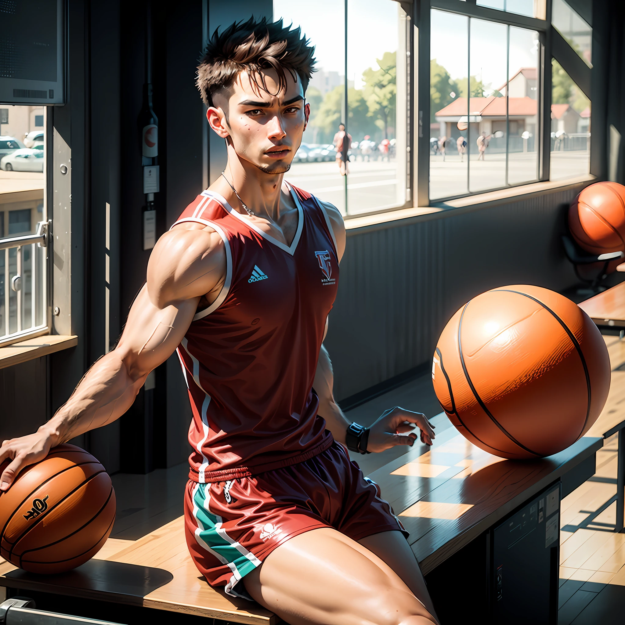 musculature,Mermaid line,ember,sport,basketball ball,The shirt --auto