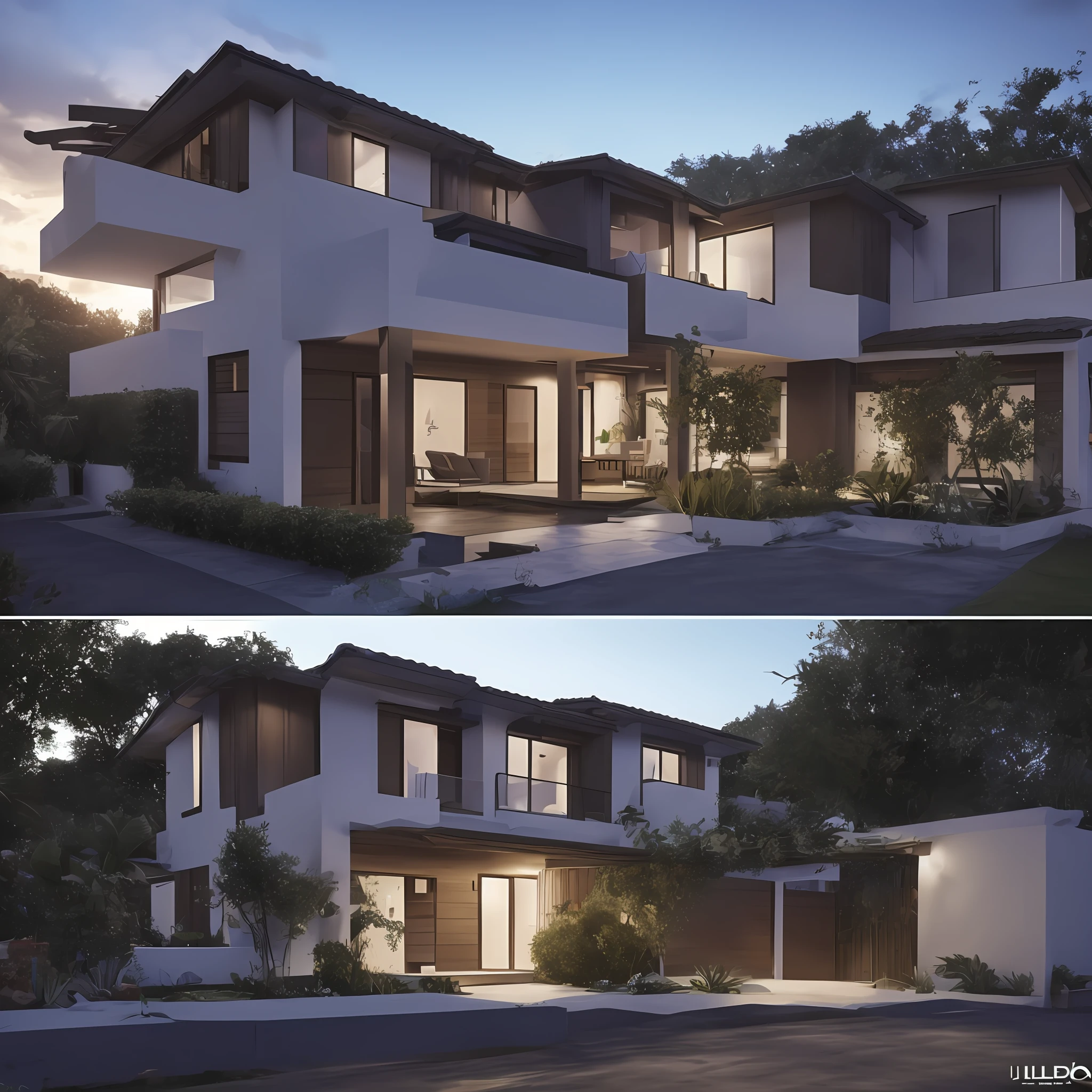 Casa Moderna 8k, melhor qualidade, obra-prima:1.2), (realista, fotorrealista:1.37), ultradetalhado,melhor qualidade, Ultra high resolution, profesional lighting, photon maping, radiosidade, Physically-based rendering, cinematic lighthing --auto