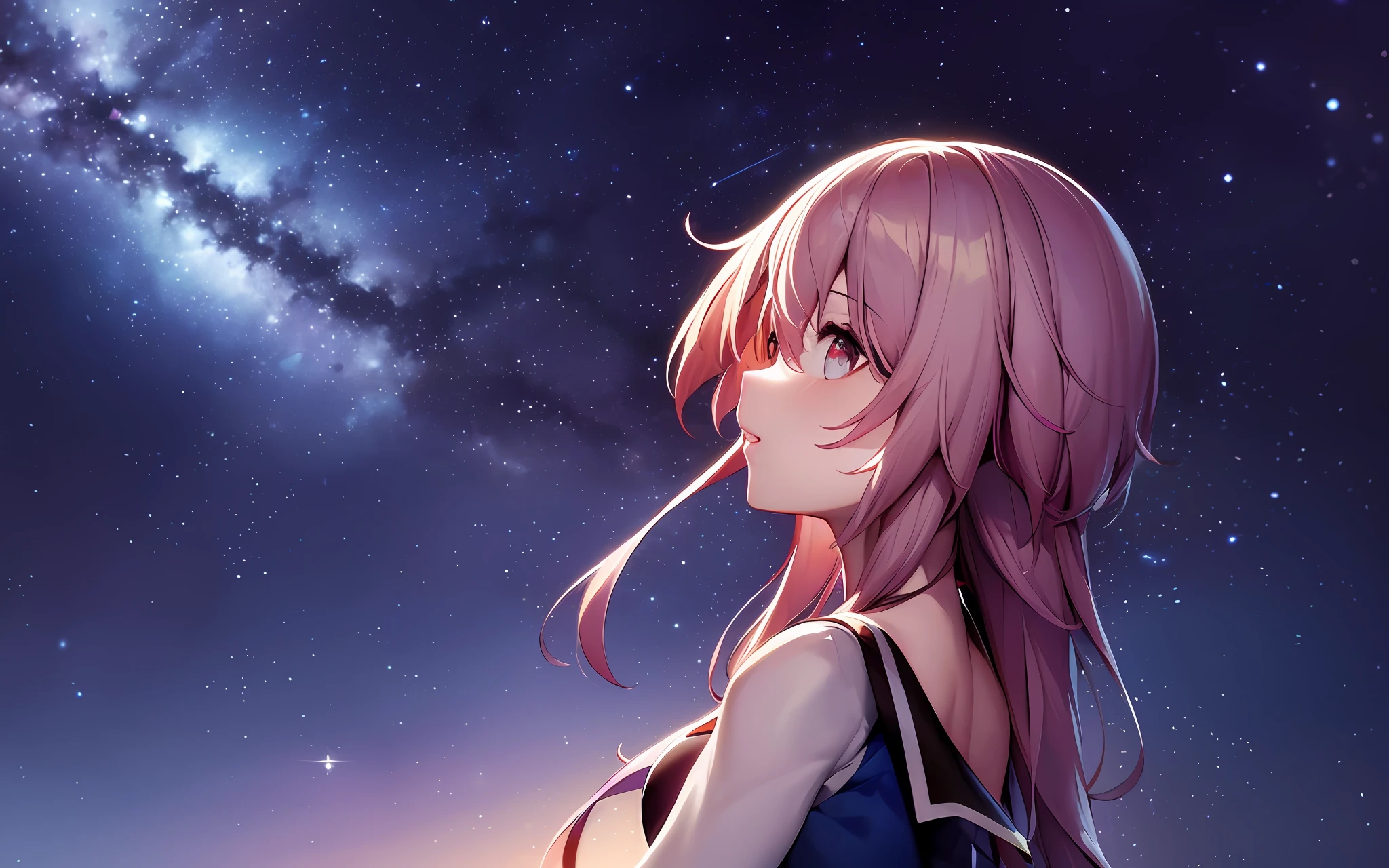 Anime girl staring at the stars in the sky, Best anime 4k konachan wallpaper, Anime wallpaper 4 k, Anime wallpaper 4K, Anime art wallpaper 4 K, Anime art wallpaper 4k, 4K anime wallpaper, Anime art wallpaper 8 K, style of anime4 K, 4k manga wallpapers, Starry sky!!, ultra hd anime wallpaper, Starry sky