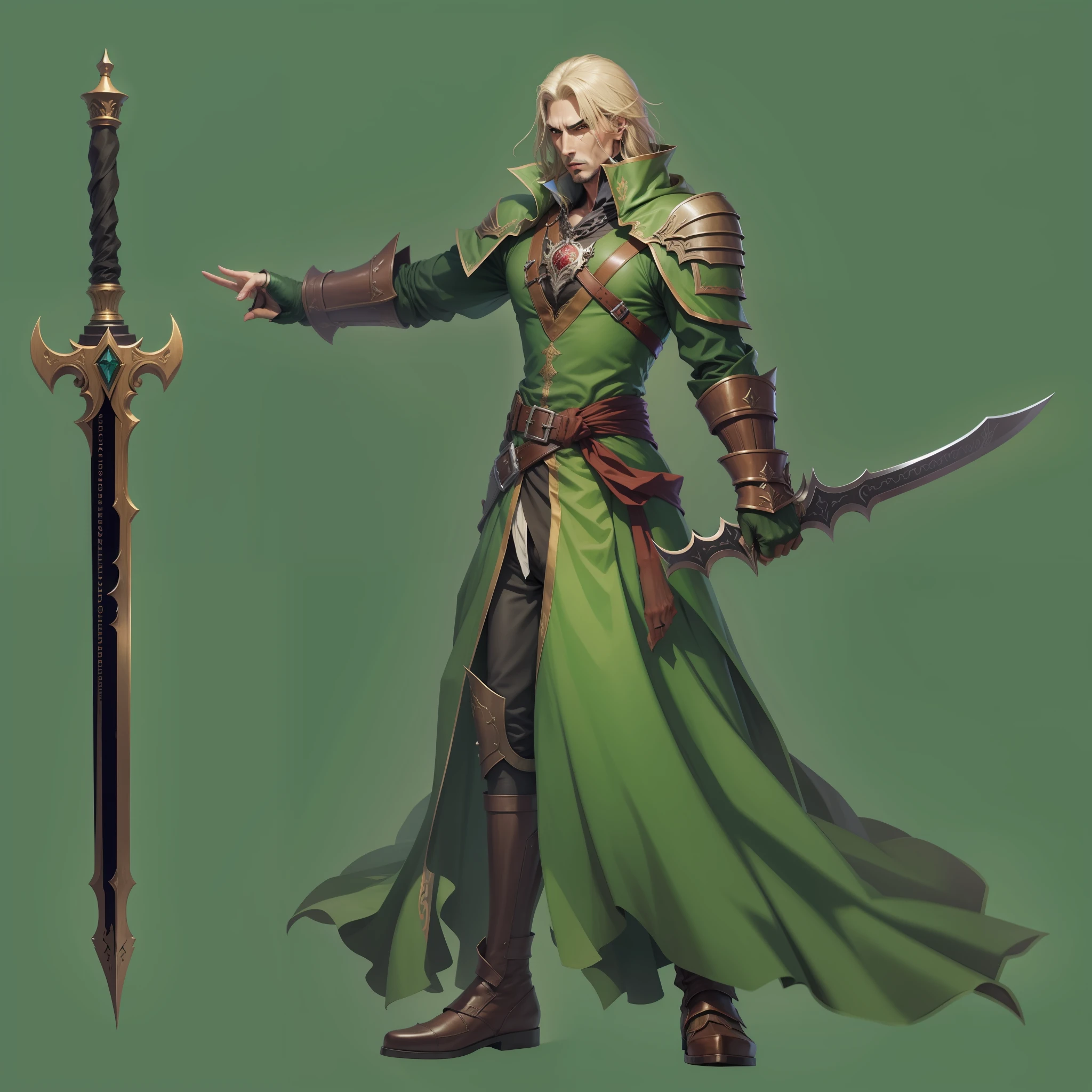 espada verde e dourada, castlevania