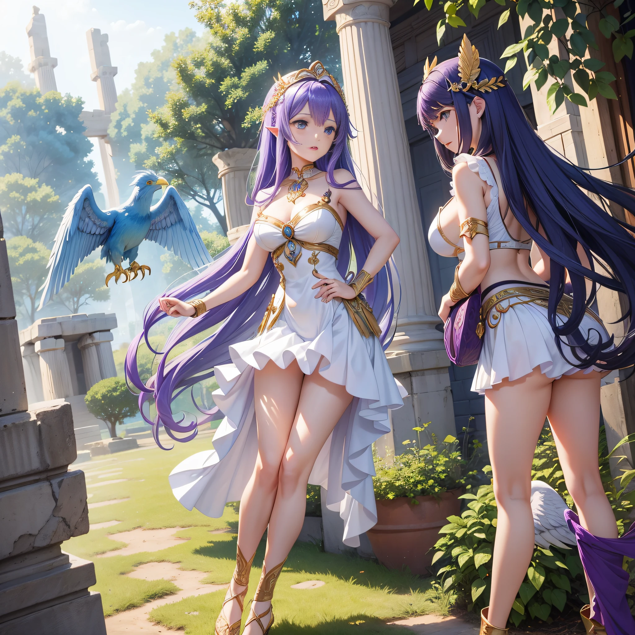 Opa
personification femele hposing Gravure Idol a beauty girl Mystical Fictional creatures chimera
Hair is purple
Giant bird
Companion of the goddess of hunting
Fight heroes
Symbol of fertility
Similarities with Phoenix
Legends of ancient Greece
Greek mythology
Relevance to nature
Symbol of immortality
Culture of Ancient Greece
jump