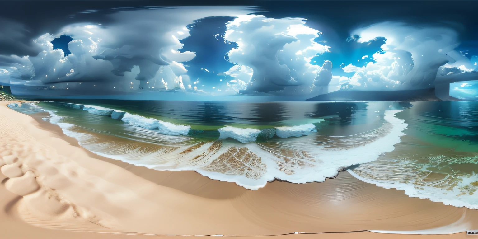 Isometric Panorama 360, modelshoot style, (High Definition 8K CG Unit Wallpaper), seaside, ultra detailed Unreal Engine 4k 8k ultra HD, masterpiece, concept art, , complex, highly detailed, sharp focus, dramatic and realistic painting, 16k