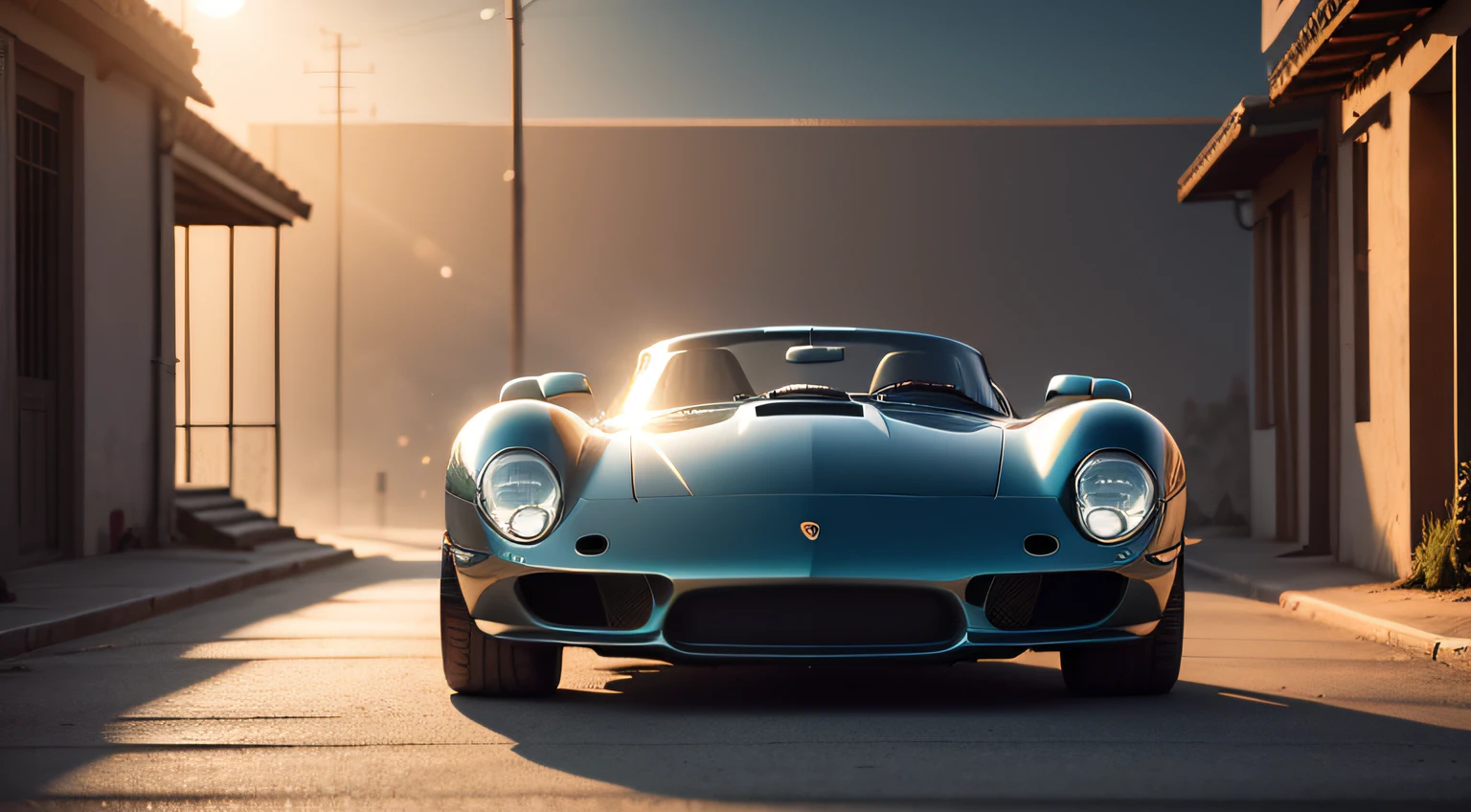 Carro tipo Porsche, modelo 356 LeMans, badass, concept, futurista, rebaixado, bodywide, elegante, por do sol, ano 2447, Simetria, foto realista, ultra detalhes, luz natural, acabamento de primeira, rodas perfeitas, fundo Paris, foto, Studio lighting film photography + dynamic compositing, incrivelmente detalhado, clear, detalhes + detalhe intrincado + professional lighting, film lighting + 35mm + anamorphic + lightroom + cinematografia + bokeh + lens flare + grain of film, veiculo prateado, premiado, melhor qualidade,detalhes complexos, volumeric lighting, realismo BREAK (obra-prima: 1.2), (melhor qualidade), 4k, ultra -detalhado, (dynamic compositing: 1.4), altamente detalhado, detalhes coloridos, (cores iridescentes: 1.2), (bright illumination, Atmospheric Illumination),
