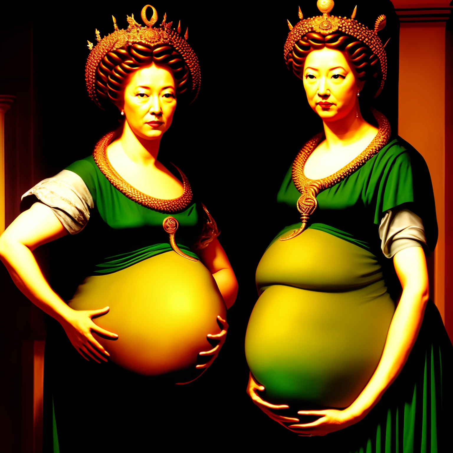 Pregnant Queen Medusa