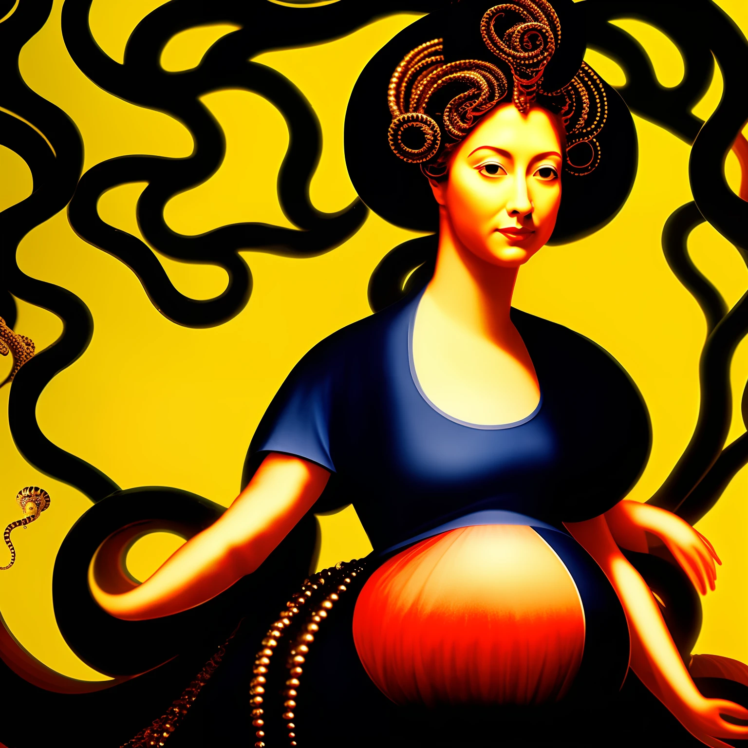 Pregnant Queen Medusa