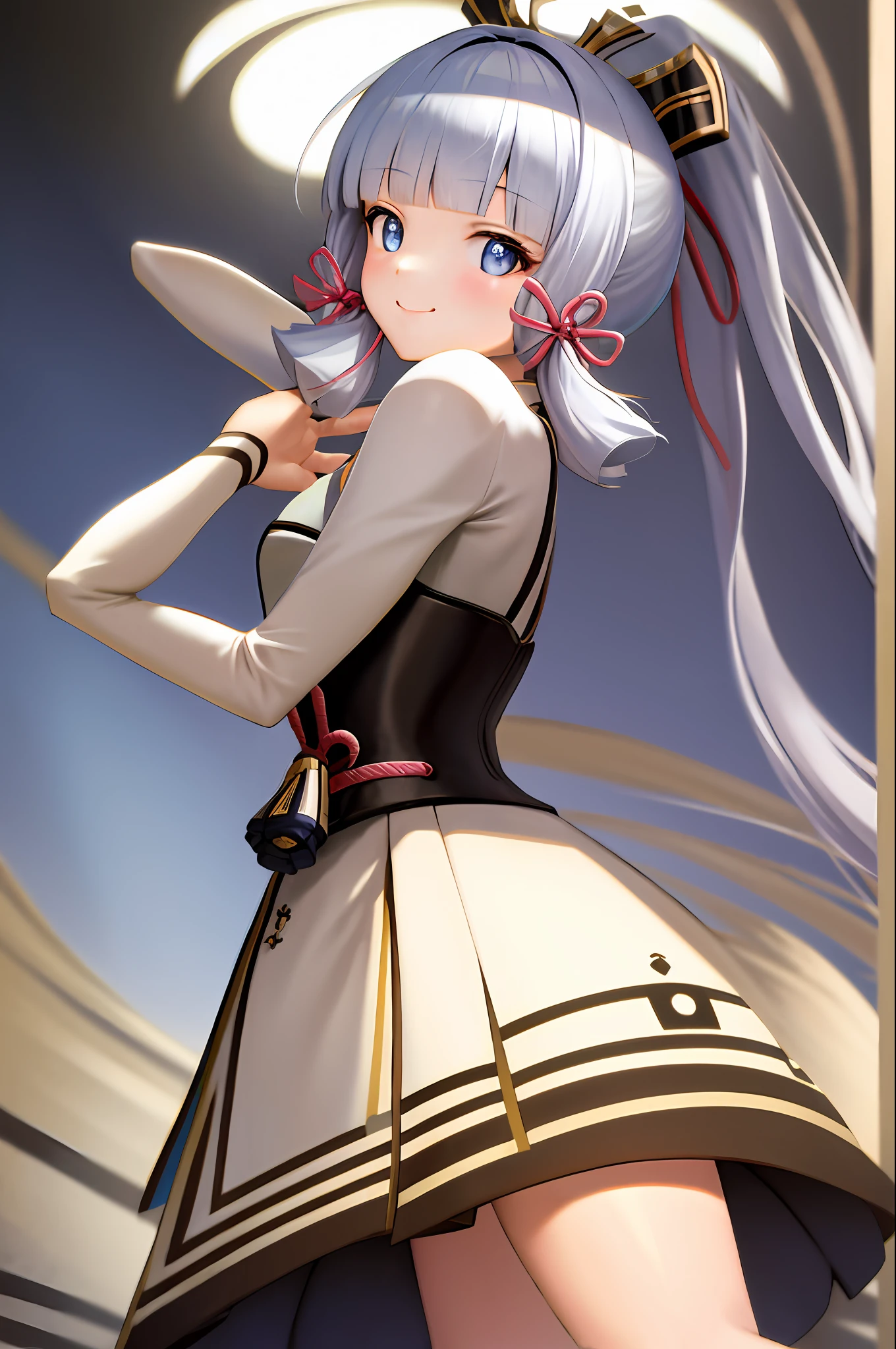 Masterpiece, high resolution, best quality, 1girl solo, kamisato_ayaka, smile, 