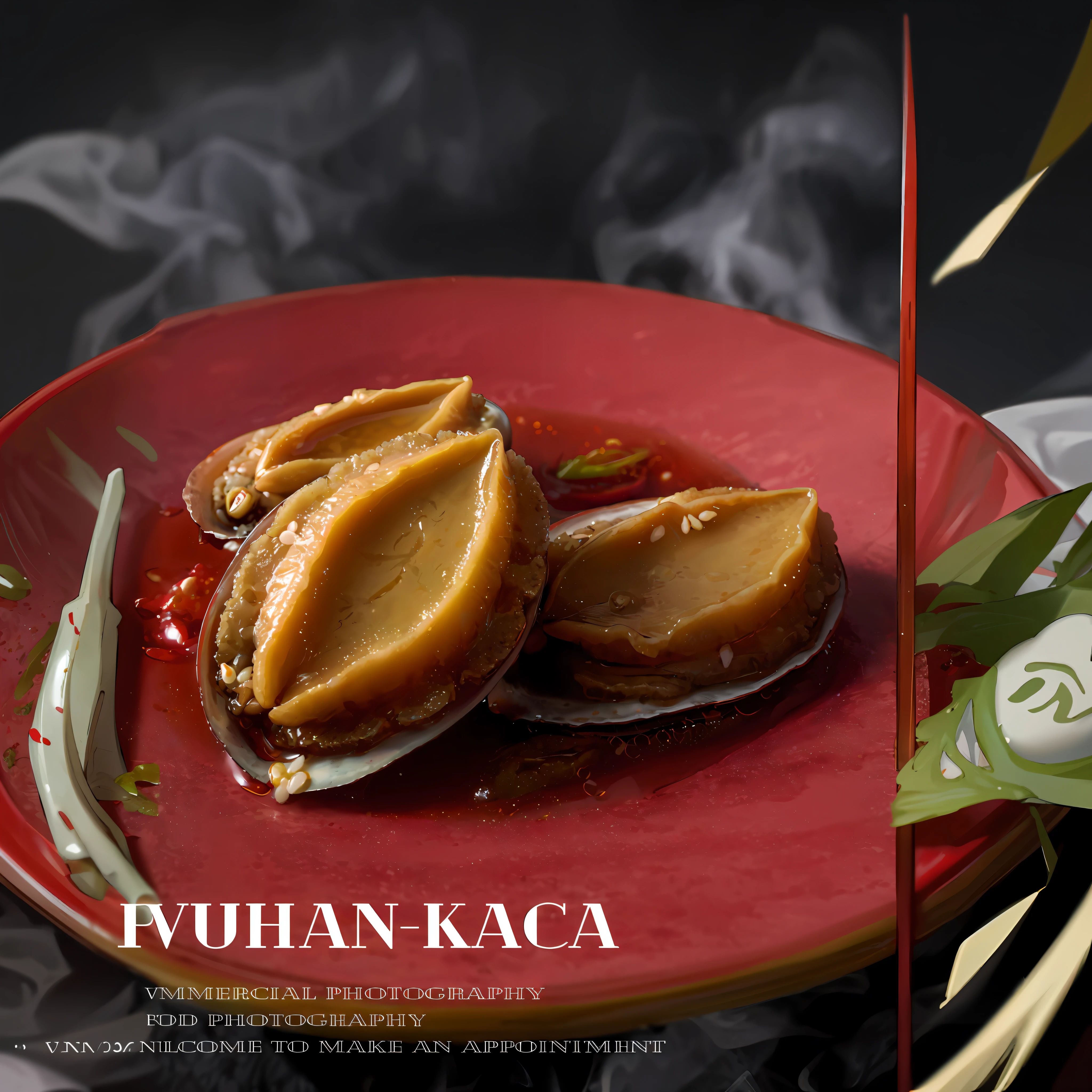 There is a red plate,There is some food on it, sichuan, puṣkaracūḍa, xiang duan, inspired by Wang Mian, Ancient sword, inspired by Fan Kuan, nanquan, inspired by Xie Huan, kakar cheung, inspired by Ruan Jia, jia ruan, inspired by Li Kan