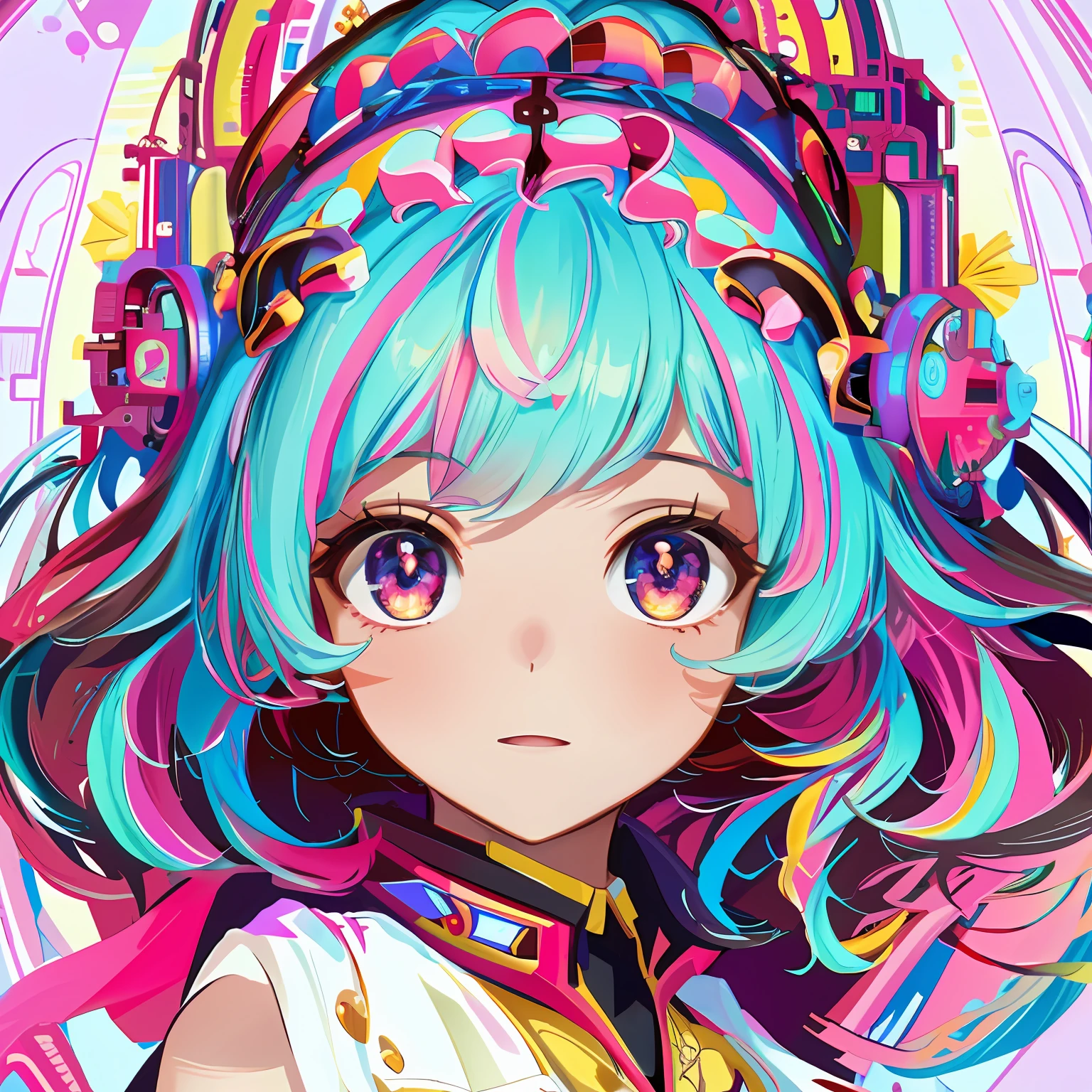 (Masterpiece, Top Quality, Best Quality, Official Art, Beauty and Aesthetics: 1.2), (1girl), 3D Cartoon ip, C4D,OC Rendering, Bubble Matt, Extremely Detailed, (Fractal Art: 1.3), Colorful, Highest Detail.