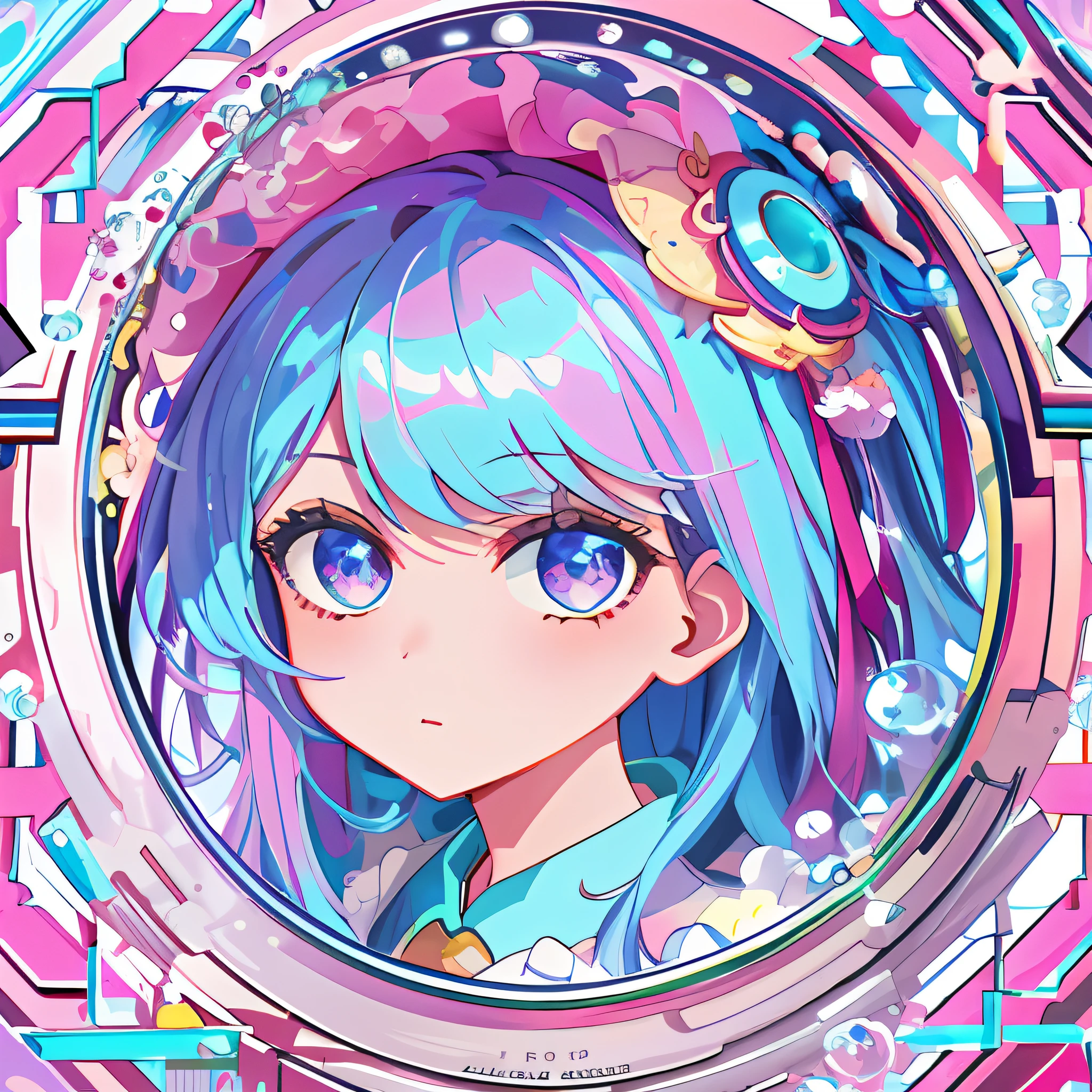 (Masterpiece, Top quality, Best quality, offcial art, Beauty and aesthetics: 1.2), (1girll), 3D cartoon IP, C4D,oc rendered, Bubble Matt, Extremely detailed, (Fractal art: 1.3), Colorful, Highest detail.