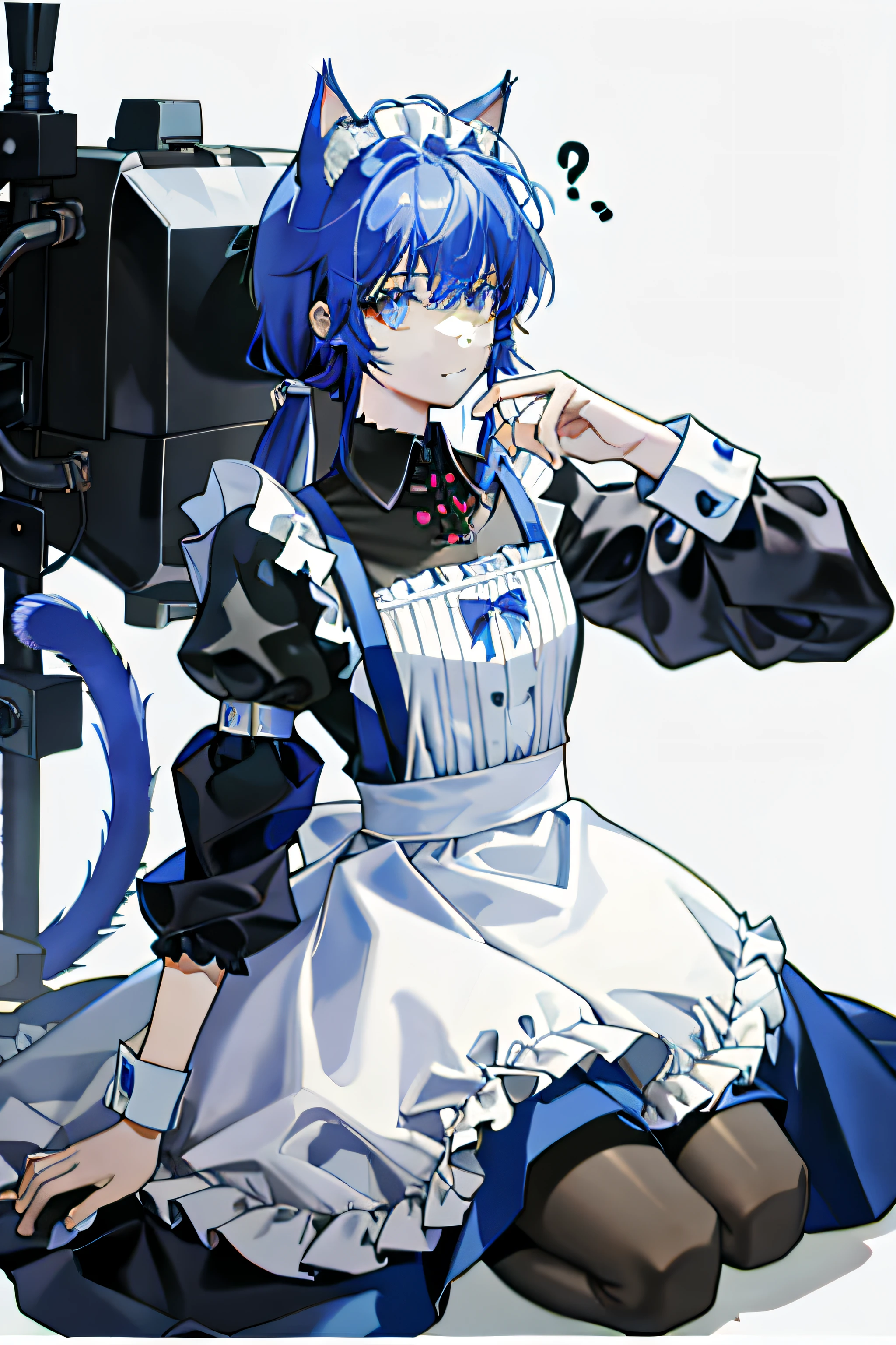 Men pretend to be women,cat ear,the maid outfit,cyber punk perssonage