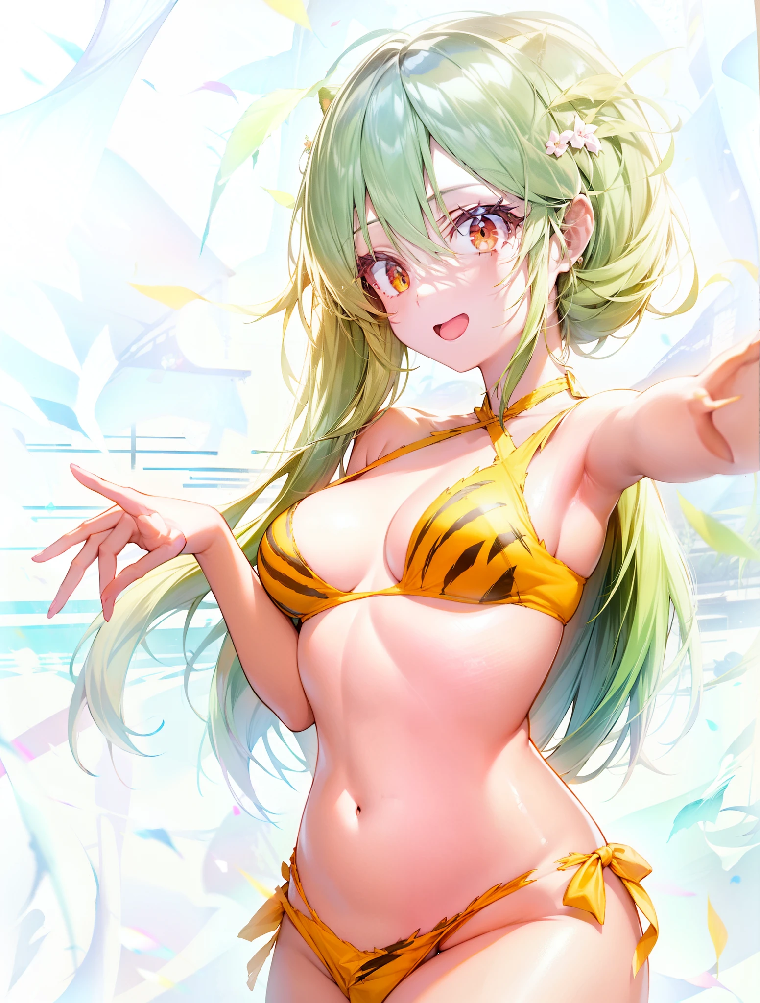 dance、Tiger print bikini