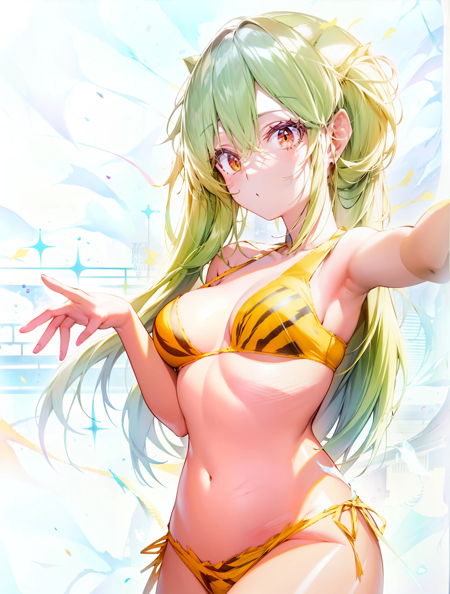 dance、Tiger print bikini