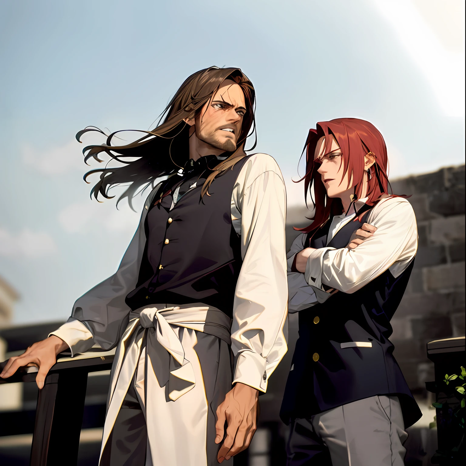 Shanks misturado com o barba negra