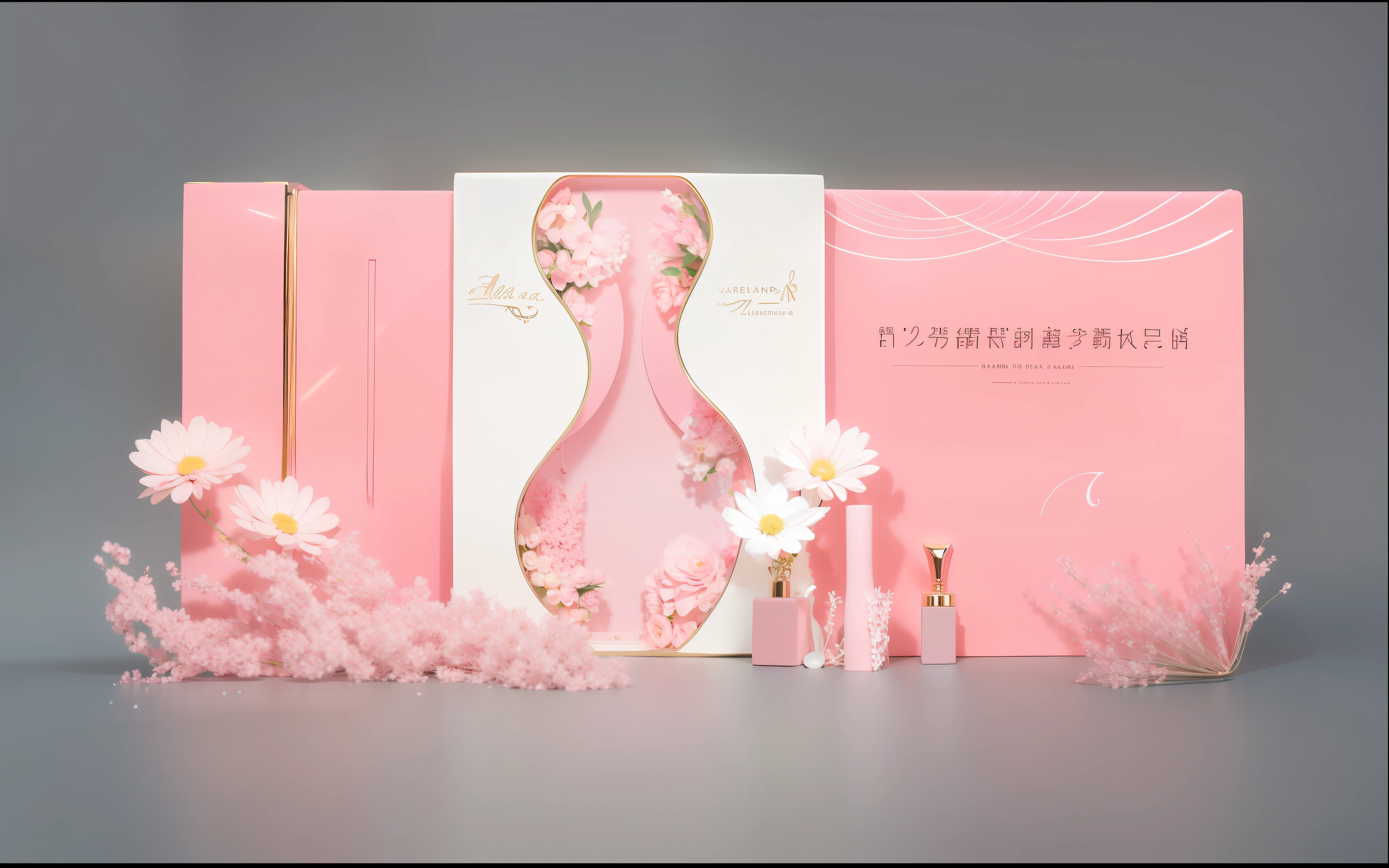 Allafard perfume bag,Match with beautiful dresses and flowers, pink zen style, 256x256, (in pink), 2 5 6 x 2 5 6, light pink tonalities, beautiful aesthetic design, beauty campaign, Pink background, pink scheme, luxury item showcase, Middle metaverse, Light pink background