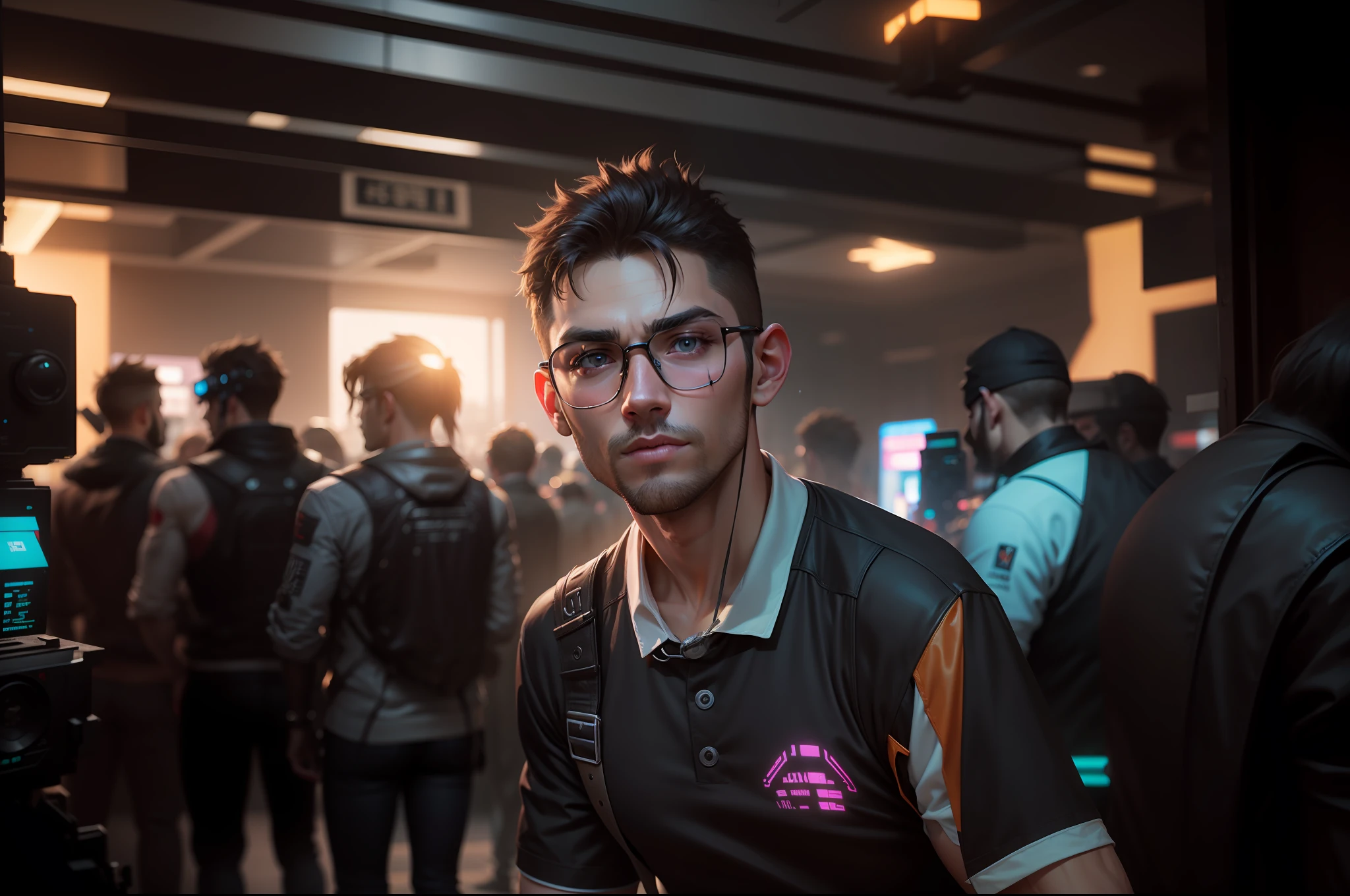 Change background, cyberpunk, handsome,8k resolution, ultra, without beard,cute boy