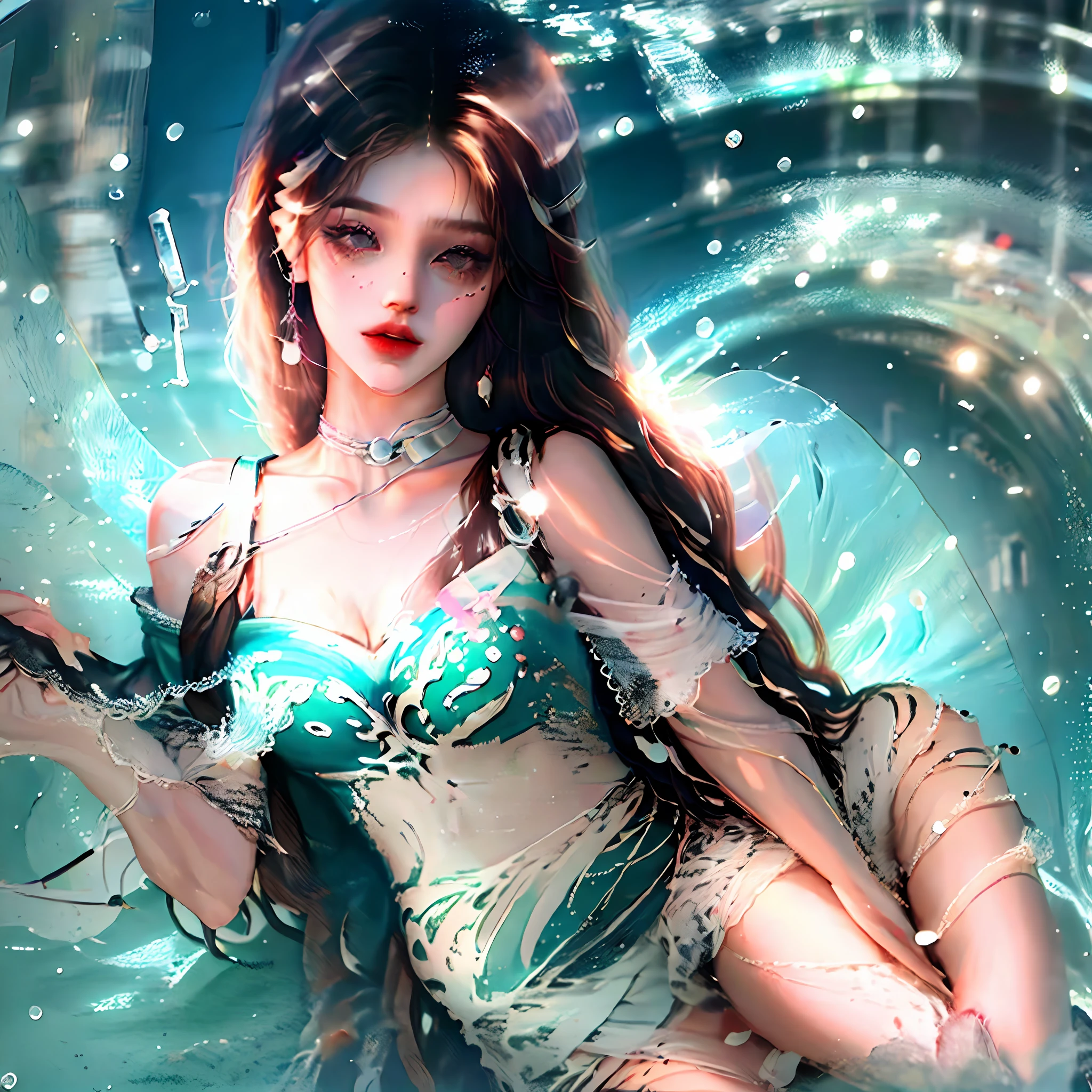 8K,Ultra high quality,Need,teens girl,Medium chest,Hourglass figure,Microlingerie,High slit dress,seductiv,Get wet all over your body,full of goo --auto