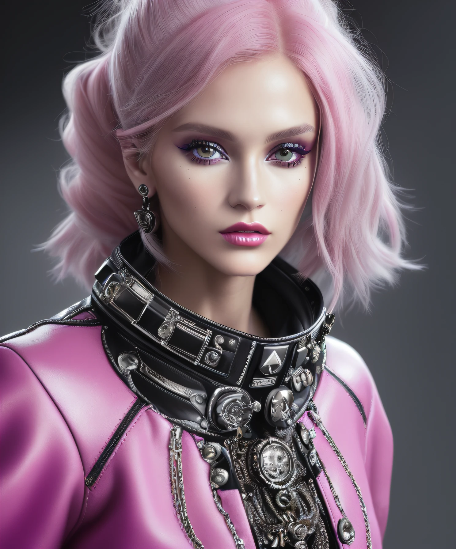 ((fashion icon|Fashionista|1Fashion Person(single)|trendsetter|modeled)), ((ighly detailed|detaile|With extreme caution|complexly detailed)), digitial painting, 4k, HDR, punk, lo fashion, ((The soft|The soft)), (Sharpen|Sharpen|Clearly)Focused、Nick Knight、Sandra Chevrier、Art by John Hoyland。