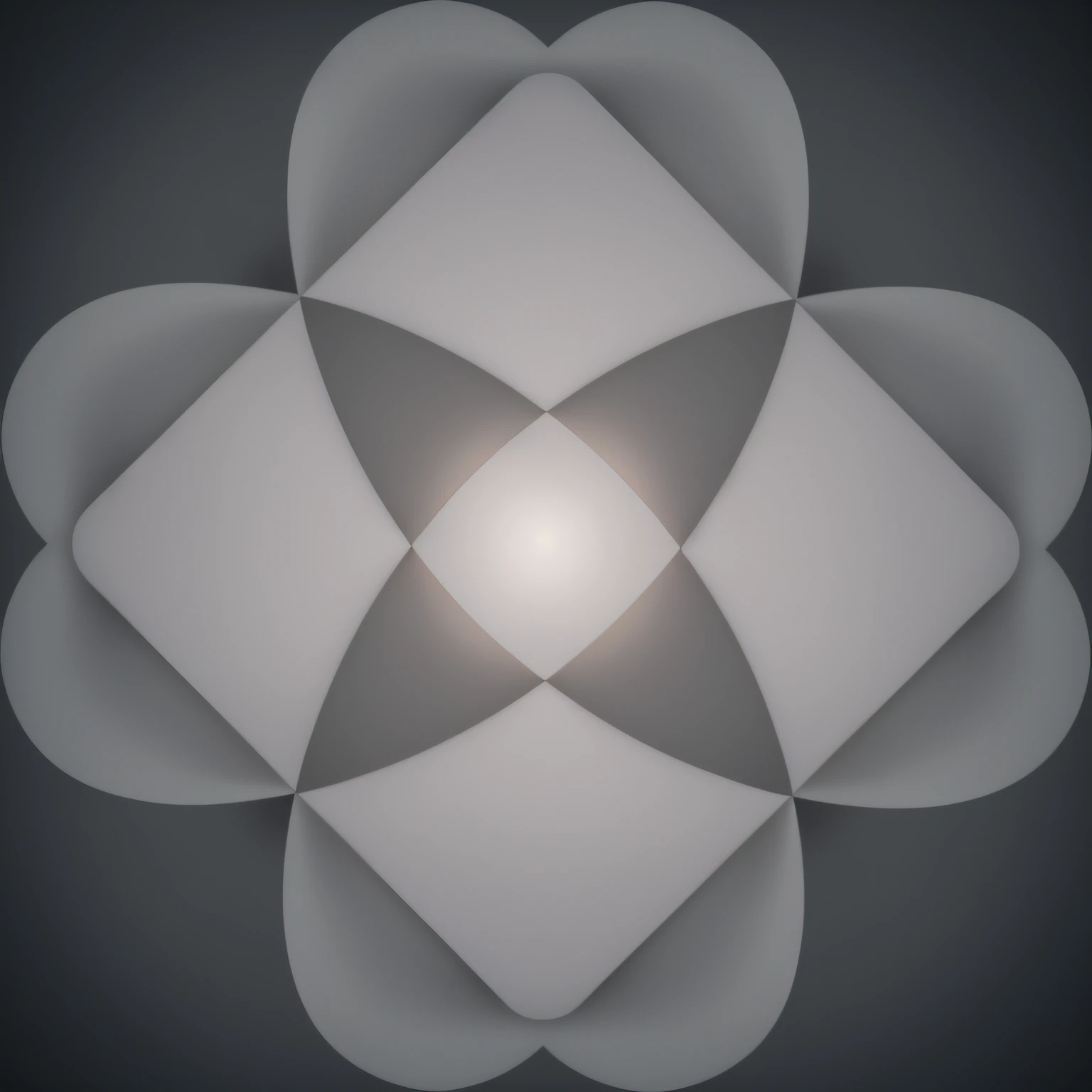 A black-and-white image of a flower with four petals, symmetrical logo, symmetrically centered, Center symmetrical composition, ( geomerty ), ( ( dither ) ), Symmetrical pattern, logo without text, 对称, symbol, Center symmetry, mathematical interlocking, round logo, ( Symmetrical ), symmetrically centered, central circular composition, Round design masterpiece, best quality,seabed,ice,font art,3d, Highly stylized, 4K unreal Engine 5 rendering,
Negative prompt: low quality, worst quality:1.2,baddream,smoke,
Steps: 30,
Sampler: DPM++ 2M Karras,
CFG scale: 7,
Seed: 522190101,
Model: revAnimated_v122,
Denoising strength: 0.7,
ControlNet : "preprocessor: invert (from white bg & black line),
model: control_v11f1p_sd15_depth [cfd03158], weight: 0.9,