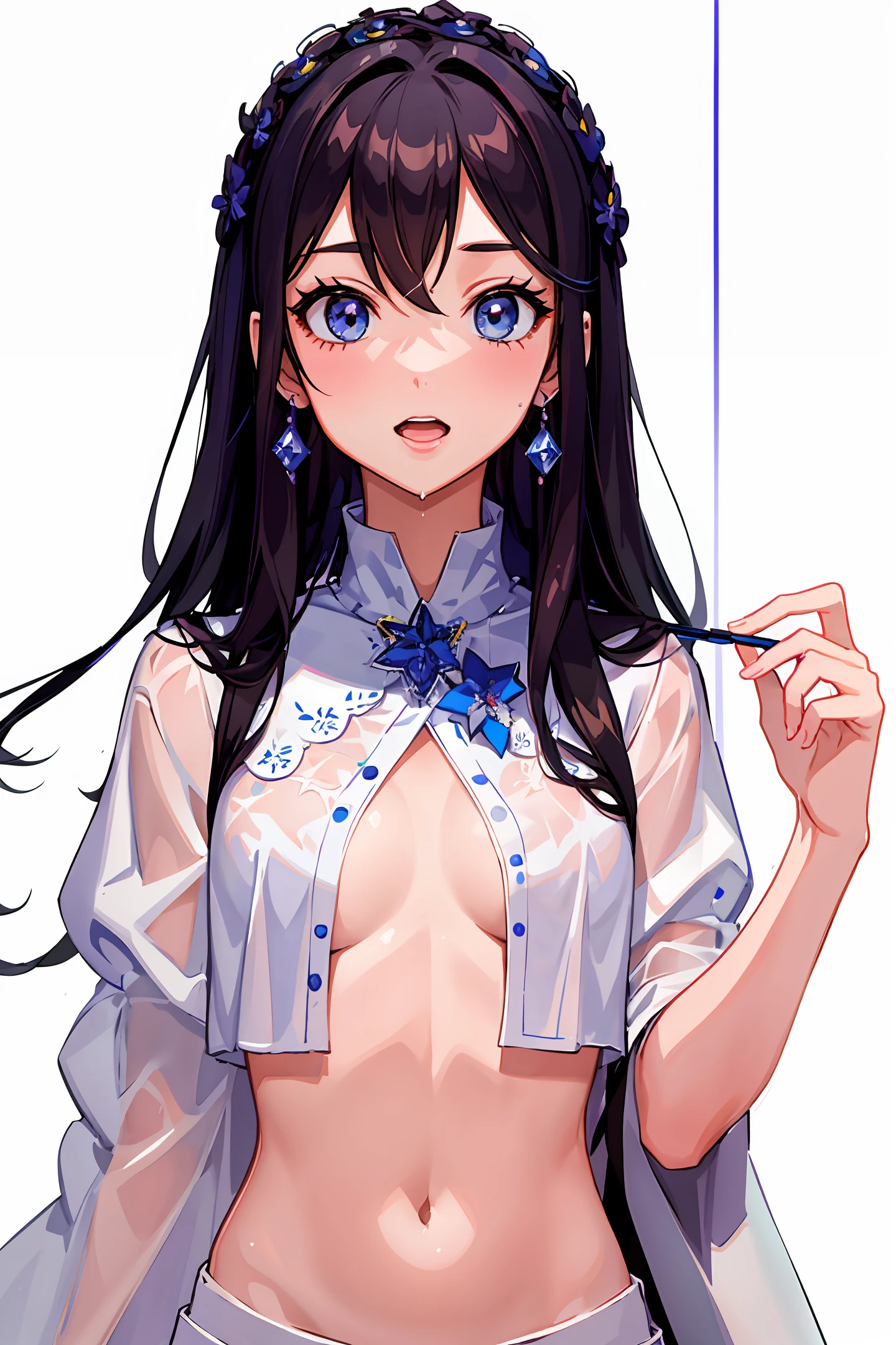 cute girl, nico robin, one piece, anime, beautiful,, sexy girl, wet