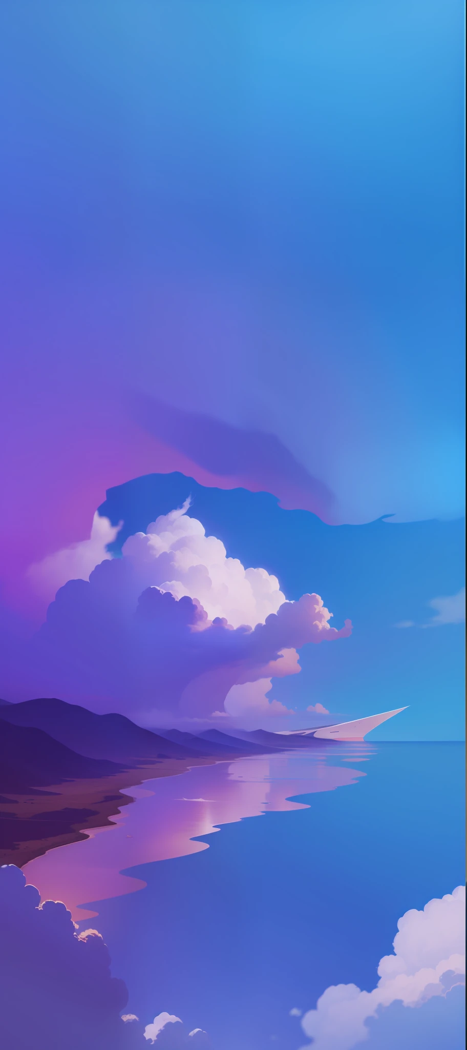 The contour is sharp,Magnificent clouds,high contrast light and shadows,dingdall effect