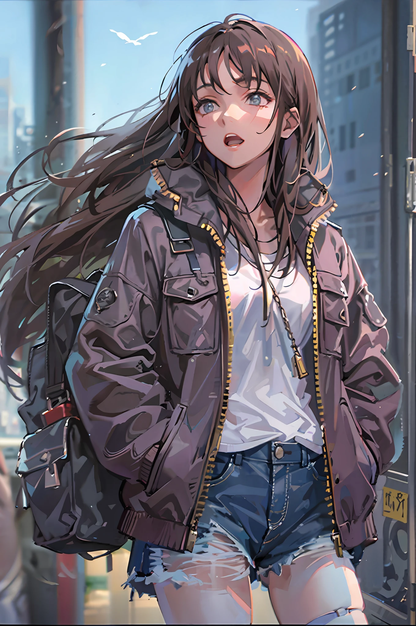 Background with、signboard