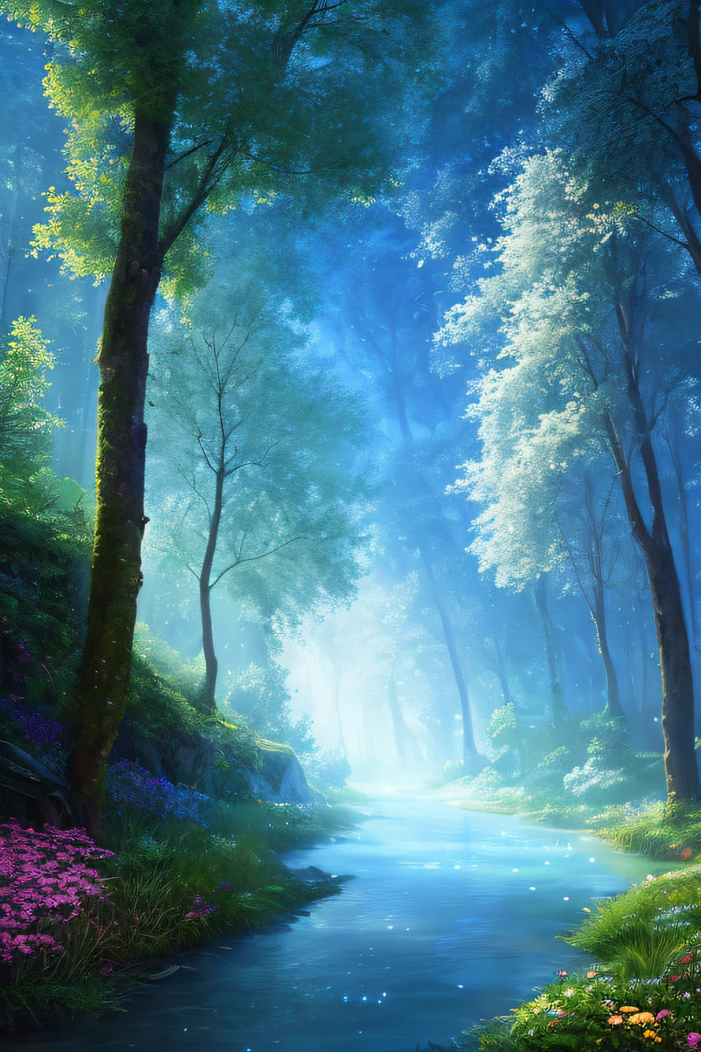 masterpiece, best quality, high quality,extremely detailed CG unity 8k wallpaper, An enchanting and dreamy scene of a fantasy forest, with towering trees, glowing mushrooms, and hidden fairy glens, creating a sense of mystique and enchantment, artstation, digital illustration, intricate, trending, pastel colors, oil paiting, award winning photography, Bokeh, Depth of Field, HDR, bloom, Chromatic Aberration ,Photorealistic,extremely detailed, trending on artstation, trending on CGsociety, Intricate, High Detail, dramatic, art by midjourney