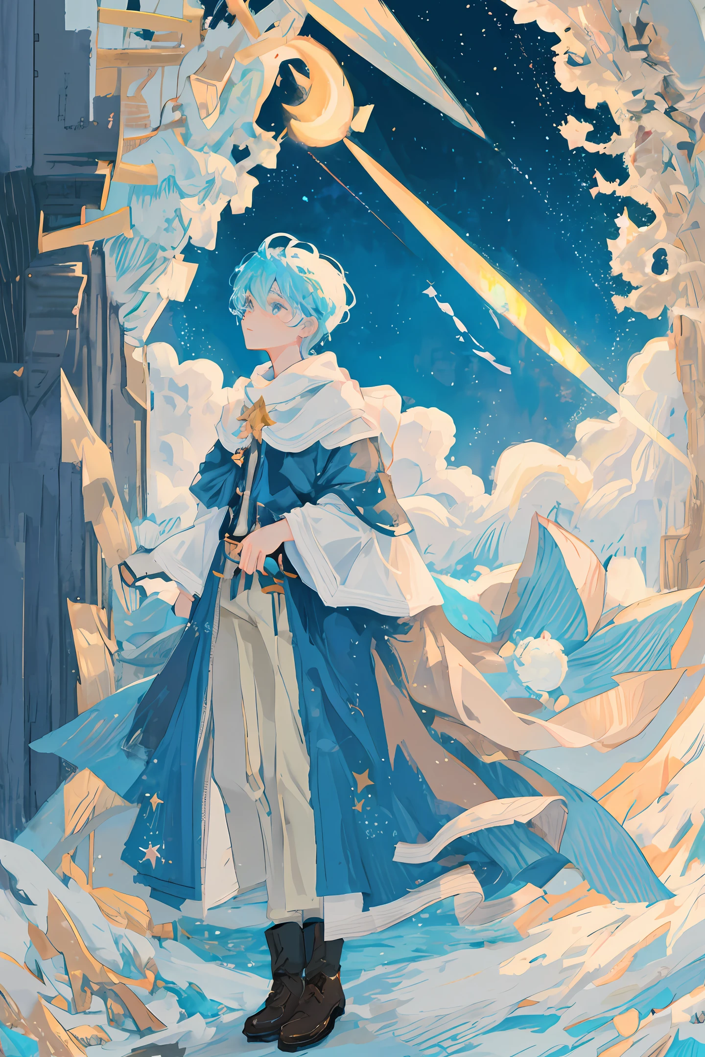 dream-like、Gentle、mystical、Brave、Smart,Kizi,illustration