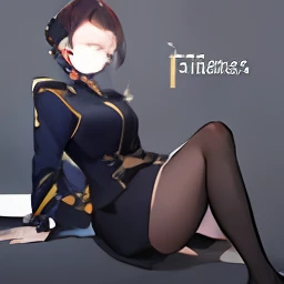 BestWorks，Sling black silk，long leges，Beauty in uniform，Bigchest