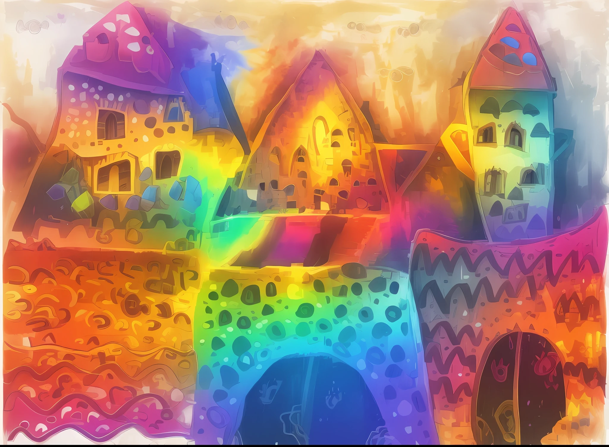 RainbowPencilRockAI castle