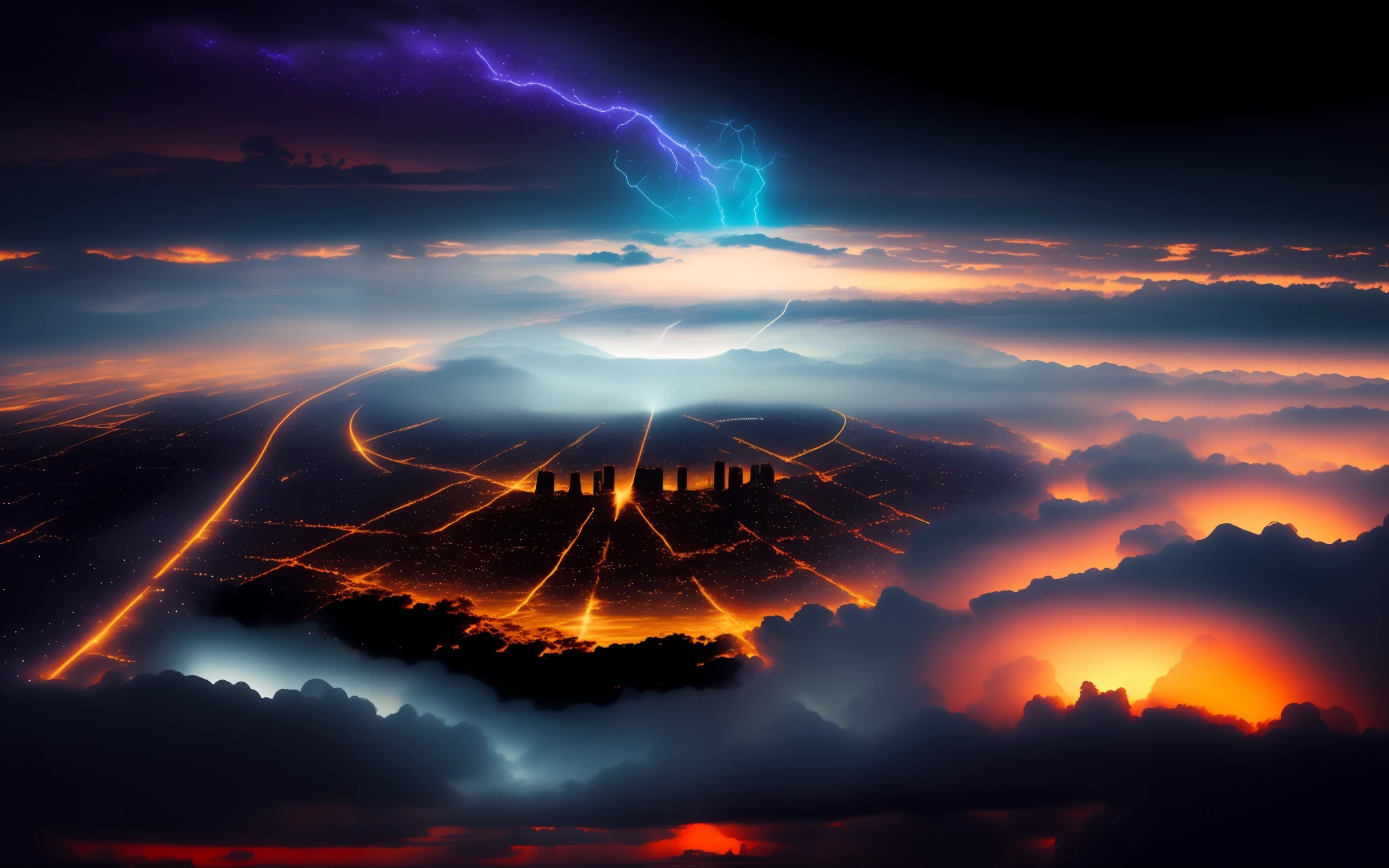 City in the Clouds Thunder landed