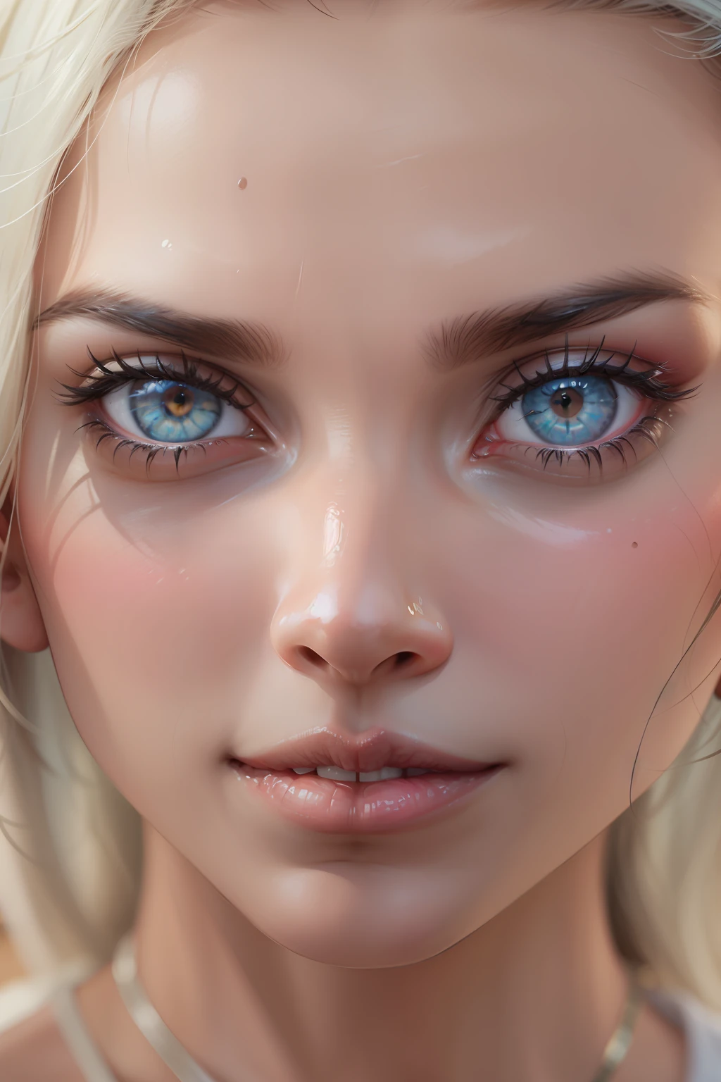 rosto feminino completo, centralizado na pagina, realista, detalhe extremo, (obra-prima), (melhor qualidade), rosto, olhando para o expectador, olhos arregalados, espanto, susto, surpresa, 8k, nas dimensoes 1080 x 1920, loira muito bonita, pele real, olhos azuis, raw