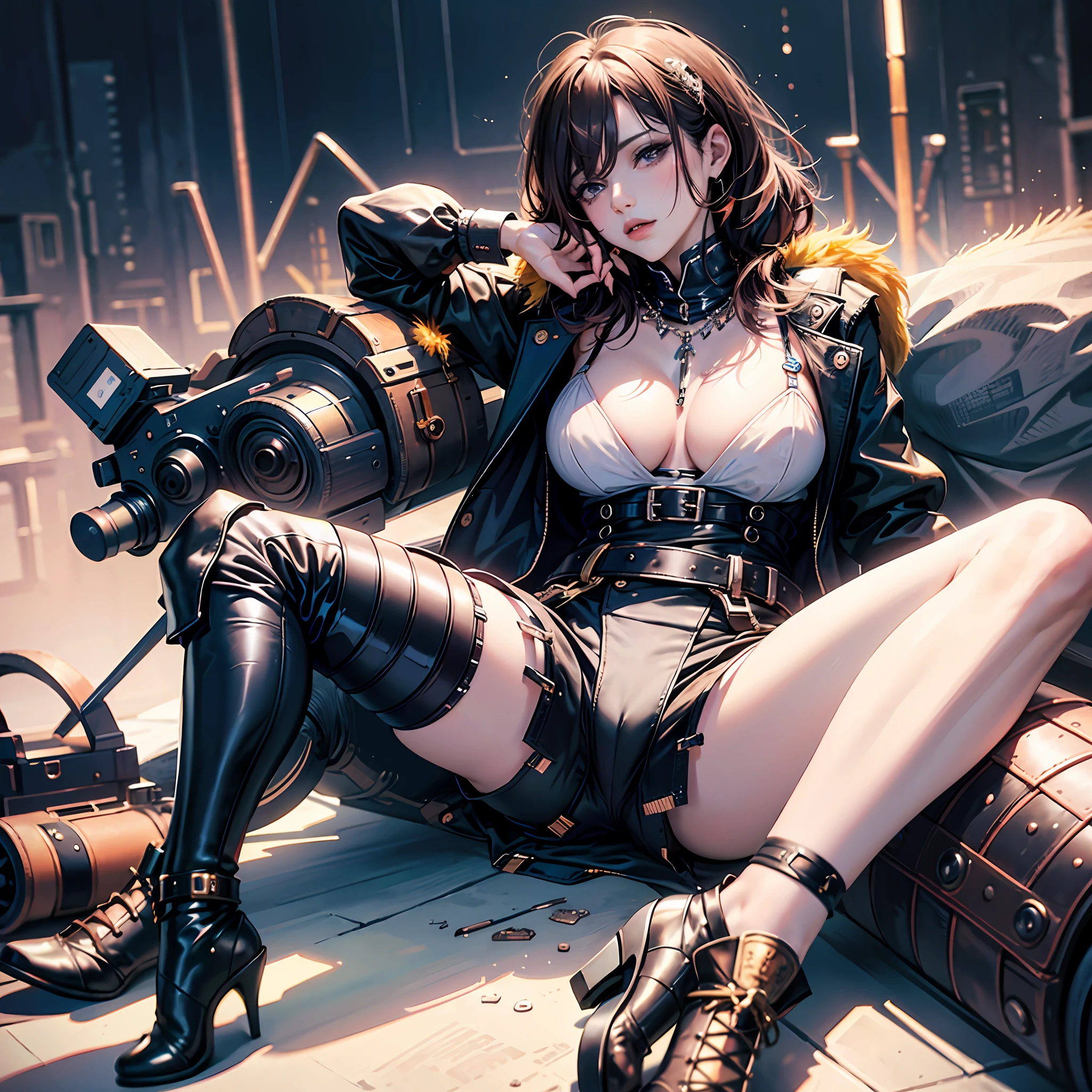 Need,brassier,cleavage,pantiess,Erotic action,spread their legs、 --auto