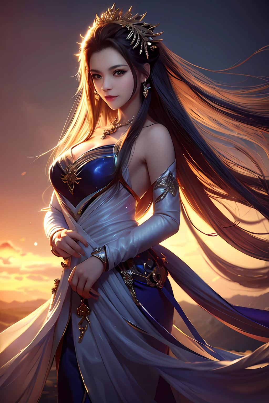 Best quality, Masterpiece, A high resolution, 1girll,china dress,hair adornments,necklace, jewelry,Beautiful face,after sexing_Body, Tyndall effect,Photorealistic, Dark Studio, rim lit, twotonelighting,(highdetailskin:1.2), 8K  UHD, Digital SLR, Soft lighting, High quality, voluminetric lighting, candid, photographed, high resolution, 4K, 8K, Bokeh,  .Jinstyle,  Building