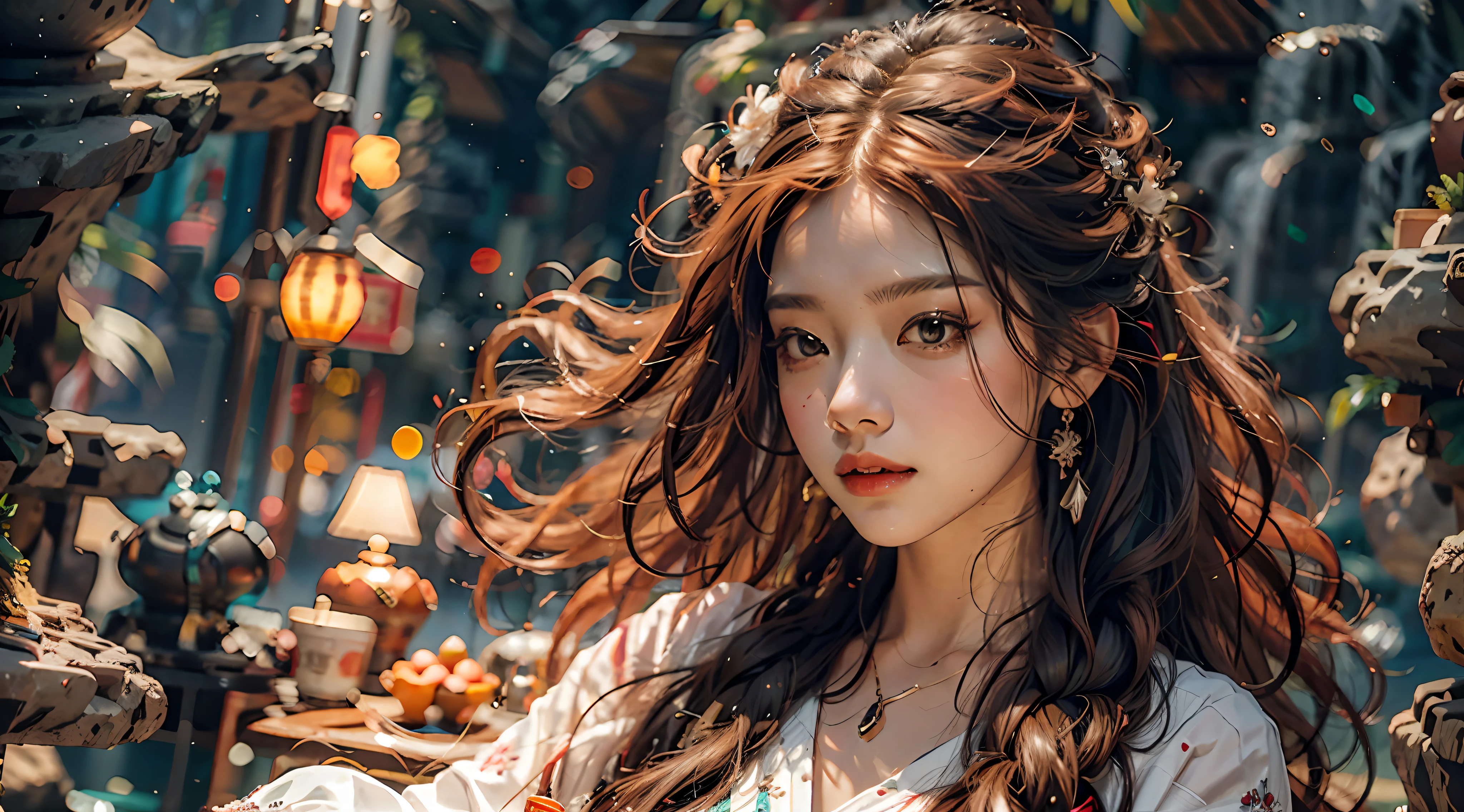 Background with hair