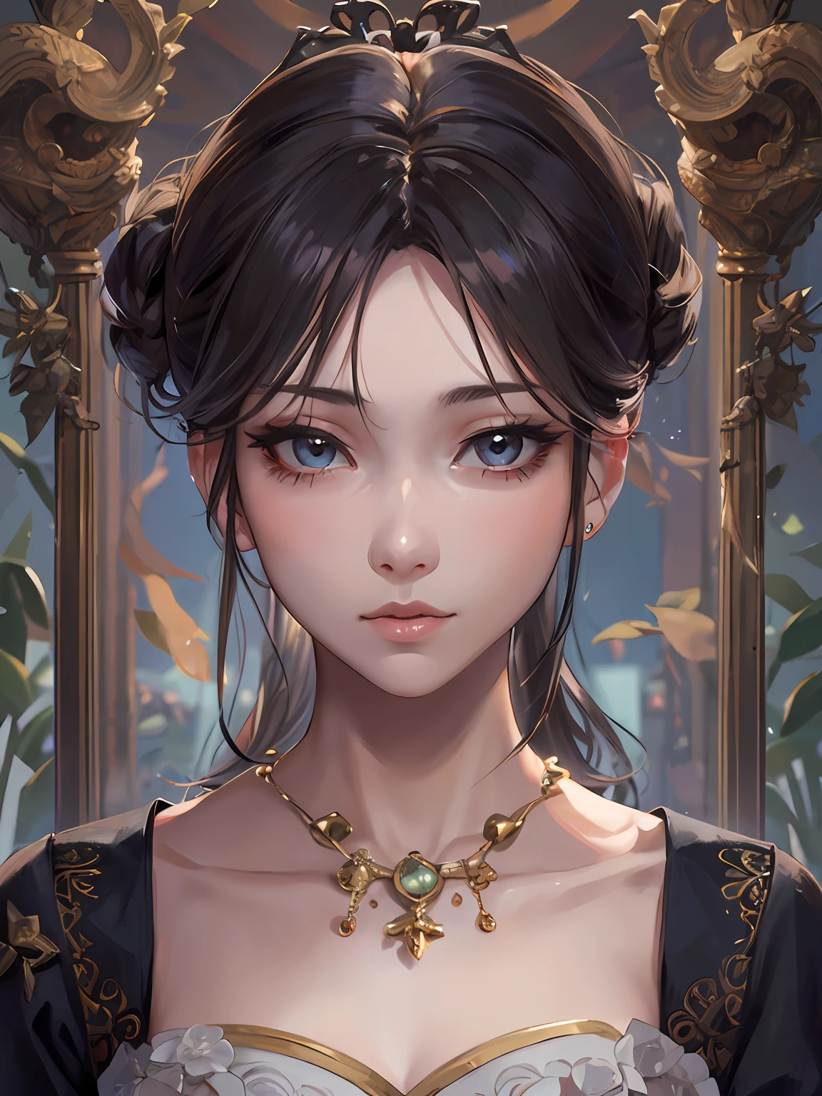 (realisitic), full body Esbian , (1girl in) , (独奏)) , (Frame your head) , 18year old, is standing , Middle hair , A dark-haired , Light smile , Enamel,shackle, corsets,kneehigh boots,natural make up , masterpiece, beautiful countenance, Beautuful Women, beautidful eyes, a very cute, Princess Eyes, 8K , stage , with light glowing, Human hand, elegent, Dynamic, ighly detailed, Smooth and detailed hairstyle