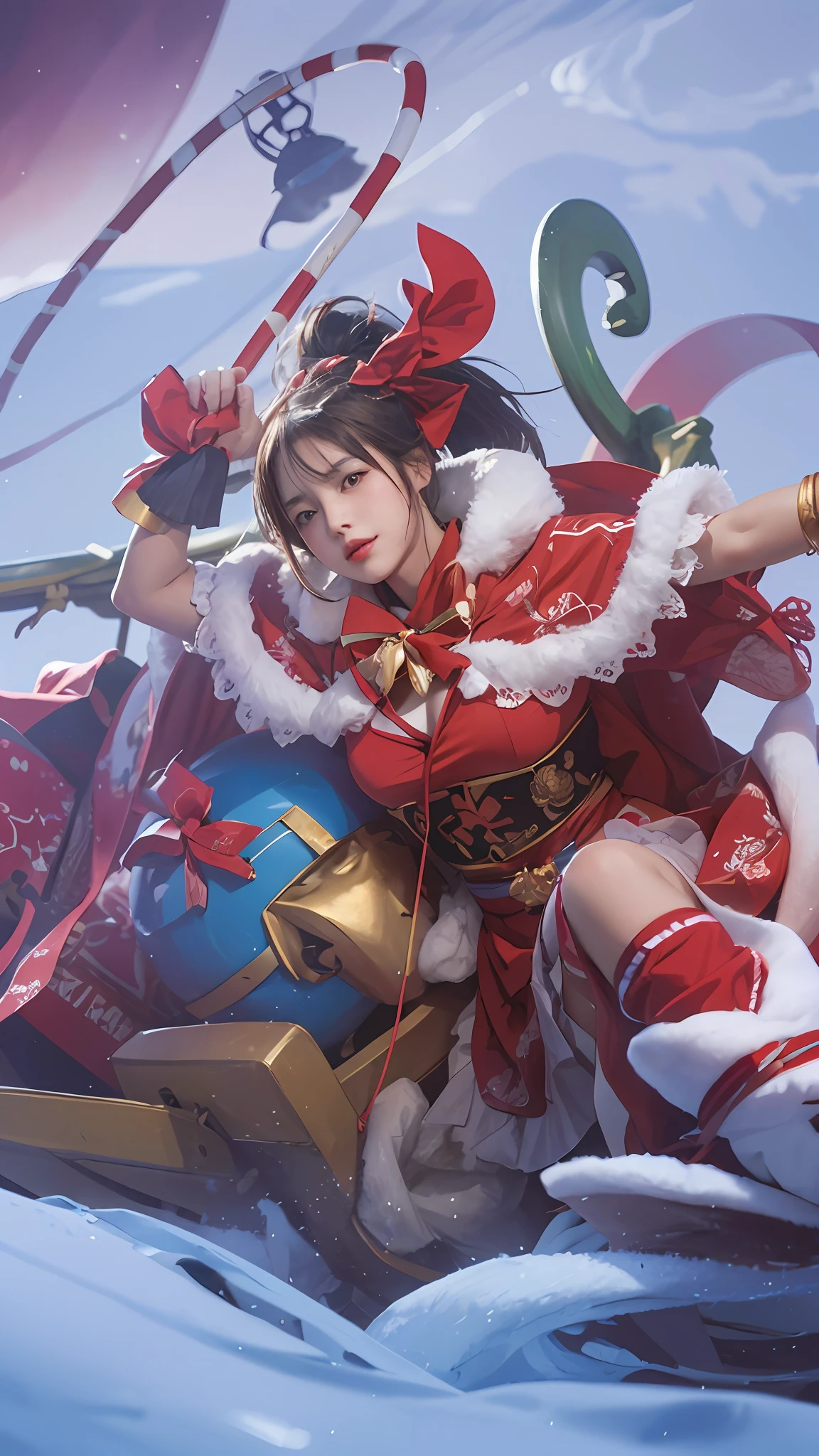 masterpiece, best picture quality, high quality, beautiful girl, Japanese, Japanese school girl, popular Korean makeup, detailed, swollen eyes, detailed eyes, detailed skin, beautiful skin, ultra high resolution, (reality: 1.4), very beautiful, slightly younger face, beautiful skin, slender, (ultra realistic), (illustration), (high resolution), (8K), (highly detailed), (best illustration), (beautifully detailed eyes), (super detailed), (wallpaper), (detailed face), looking at viewer, fine details, detailed face, pureerosfaceace_v1, smiling, looking straight ahead, looking straight ahead, angle from waist up, realistic photo, bright lighting, professional lighting, blonde, long hair, dark abandoned, big red moon, gorgeous red and black dress, young girls,Kiss Shot Acerola Orion Heart Under Blade