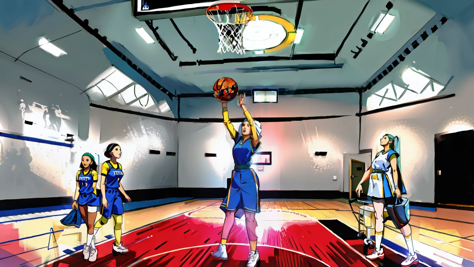 femele，Female players，Tall and tall