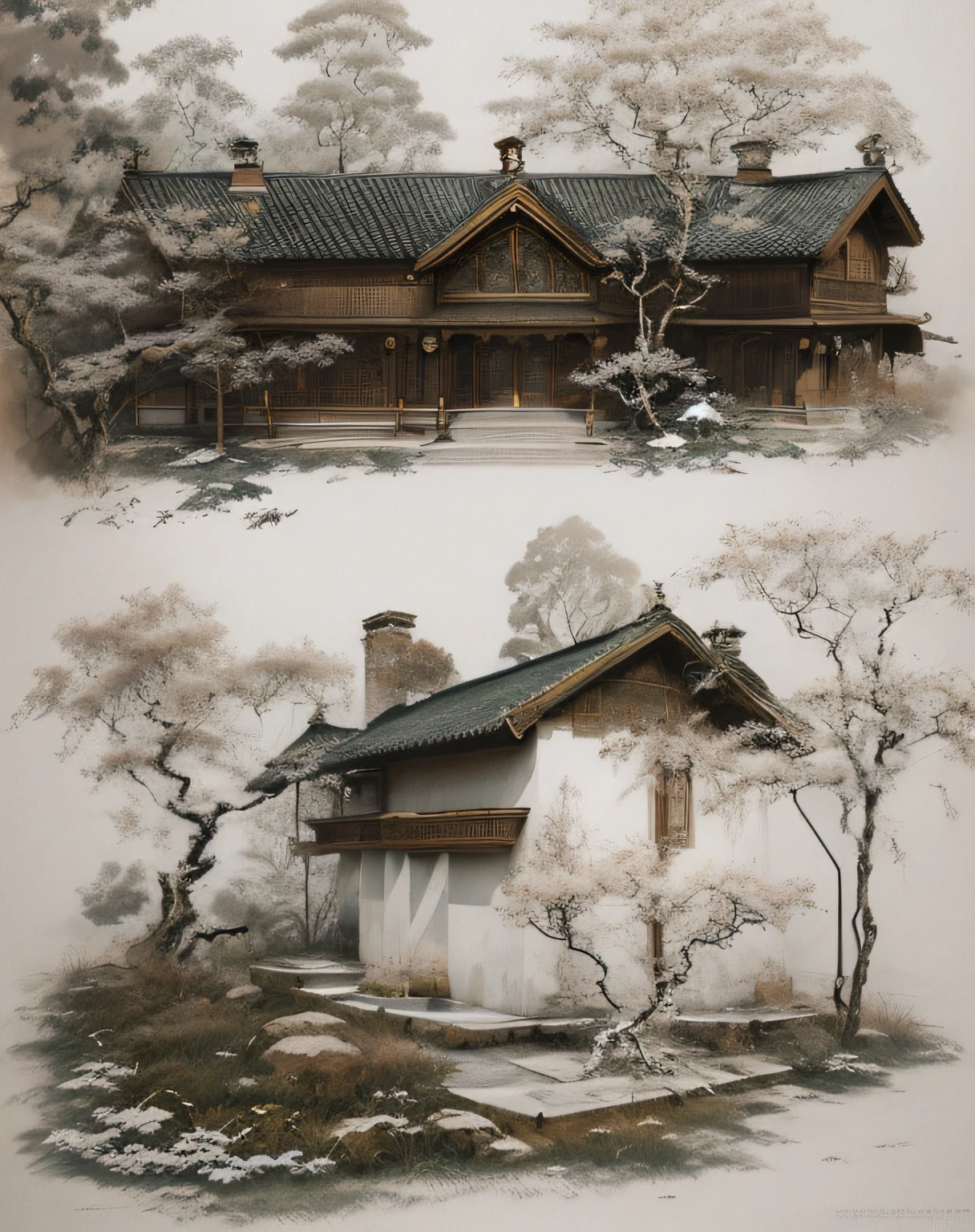 Masterpiece, best quality, high quality, extremely detailed CG unity 8k wallpaper, vast and quiet coniferous forest stretching to the horizon, lush green trees harmoniously gathered together, fresh breeze whispering through the leaves, frozen ground Topped with crystal snow, creating stunning peaceful landscapes, bokeh, depth of field, HDR, bloom, chromatic aberration, photorealism, highly detailed, trending on artstation, trending on CGsociety, intricate, high detail, dramatic, art by midjourney