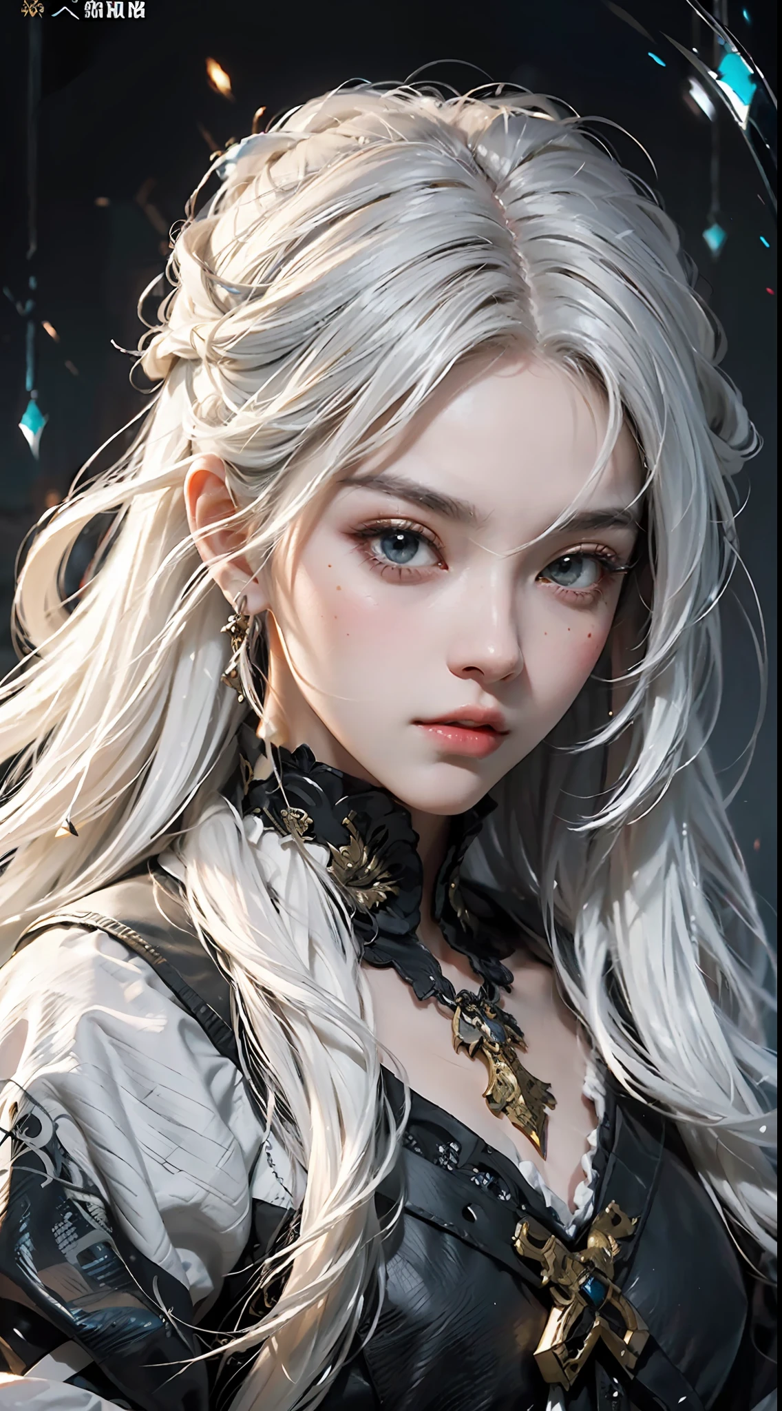 a close up of a person with white hair and a sword, white haired deity, with white long hair, with long white hair, artwork in the style of guweiz, white haired, guweiz, handsome guy in demon slayer art, beautiful character painting, by Yang J, white-haired, guweiz on pixiv artstation, anime character