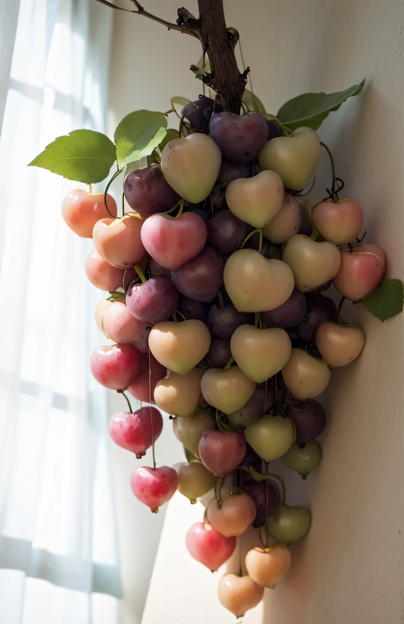 bunch of grapes,realisticlying,Cleavage is seductive,water