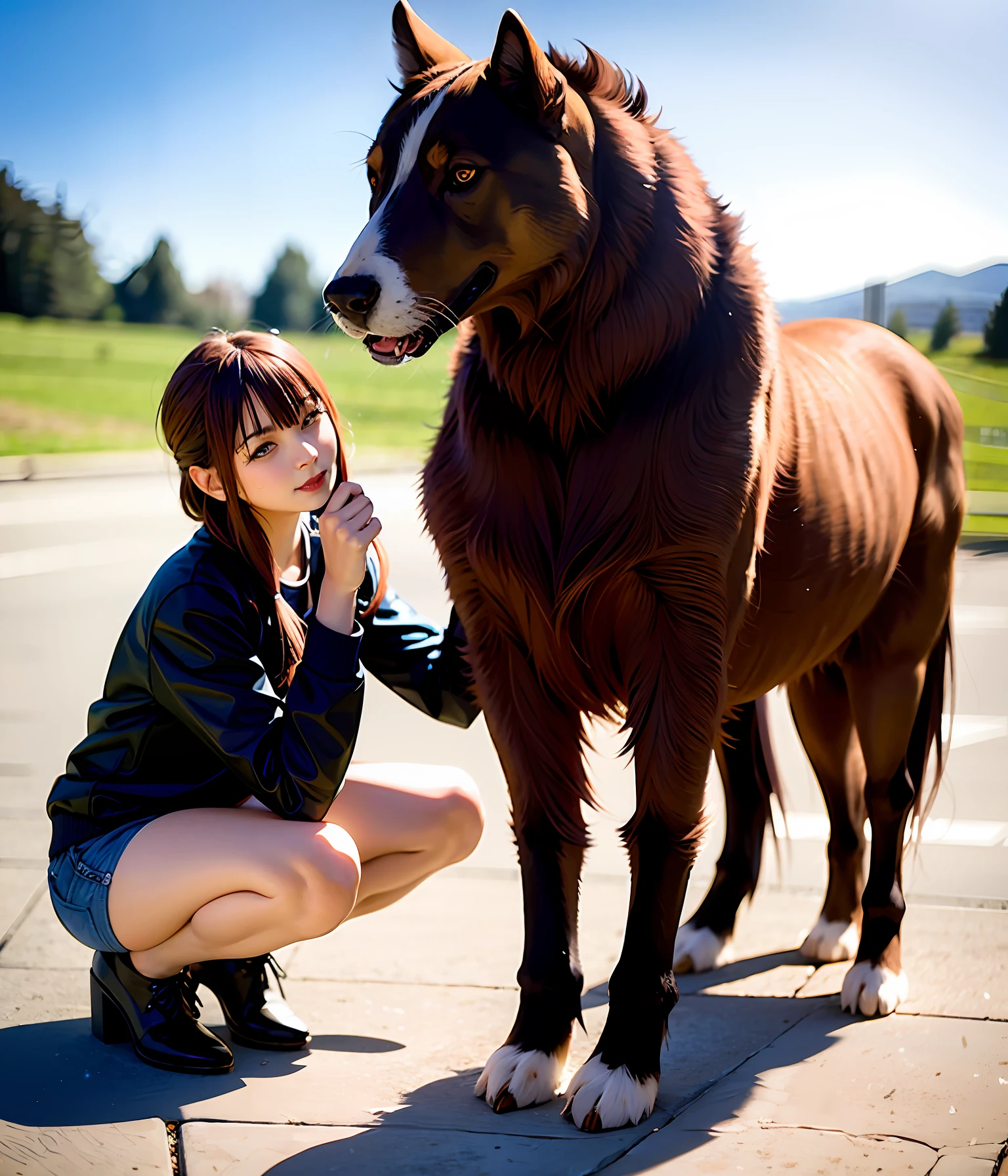 Four-legged girl