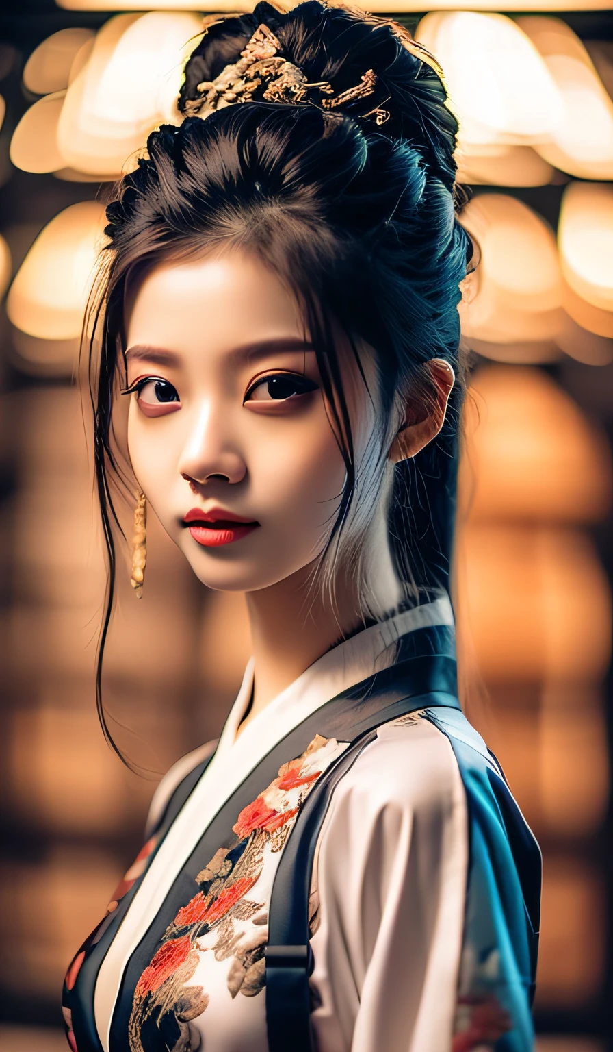 best quality, masterpiece, highres, wuxia 1girl, china dress, super Beautiful face, super beautiful eye, super beautiful hair